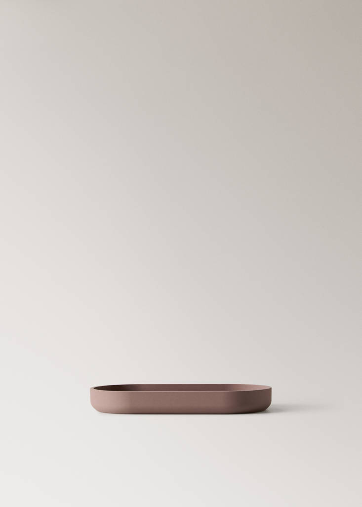 Resin bathroom tray — Brown