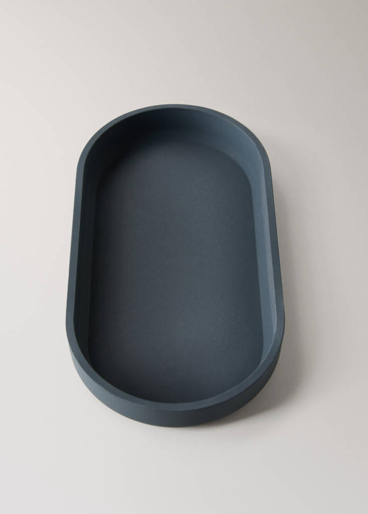 Resin bathroom tray — Charcoal