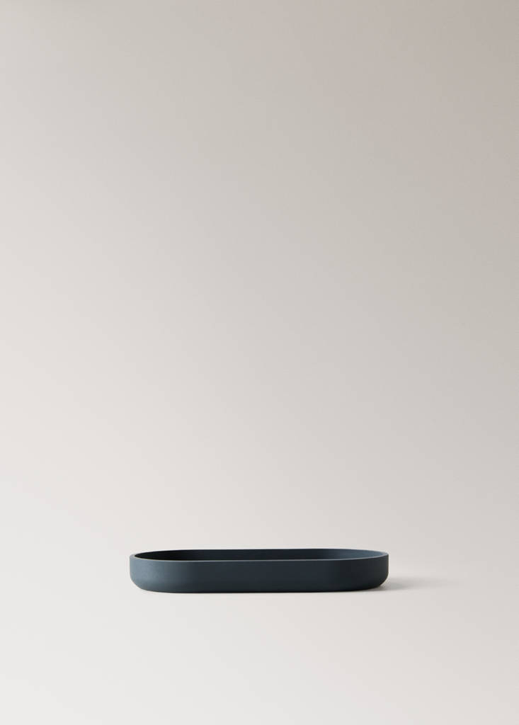 Resin bathroom tray — Charcoal