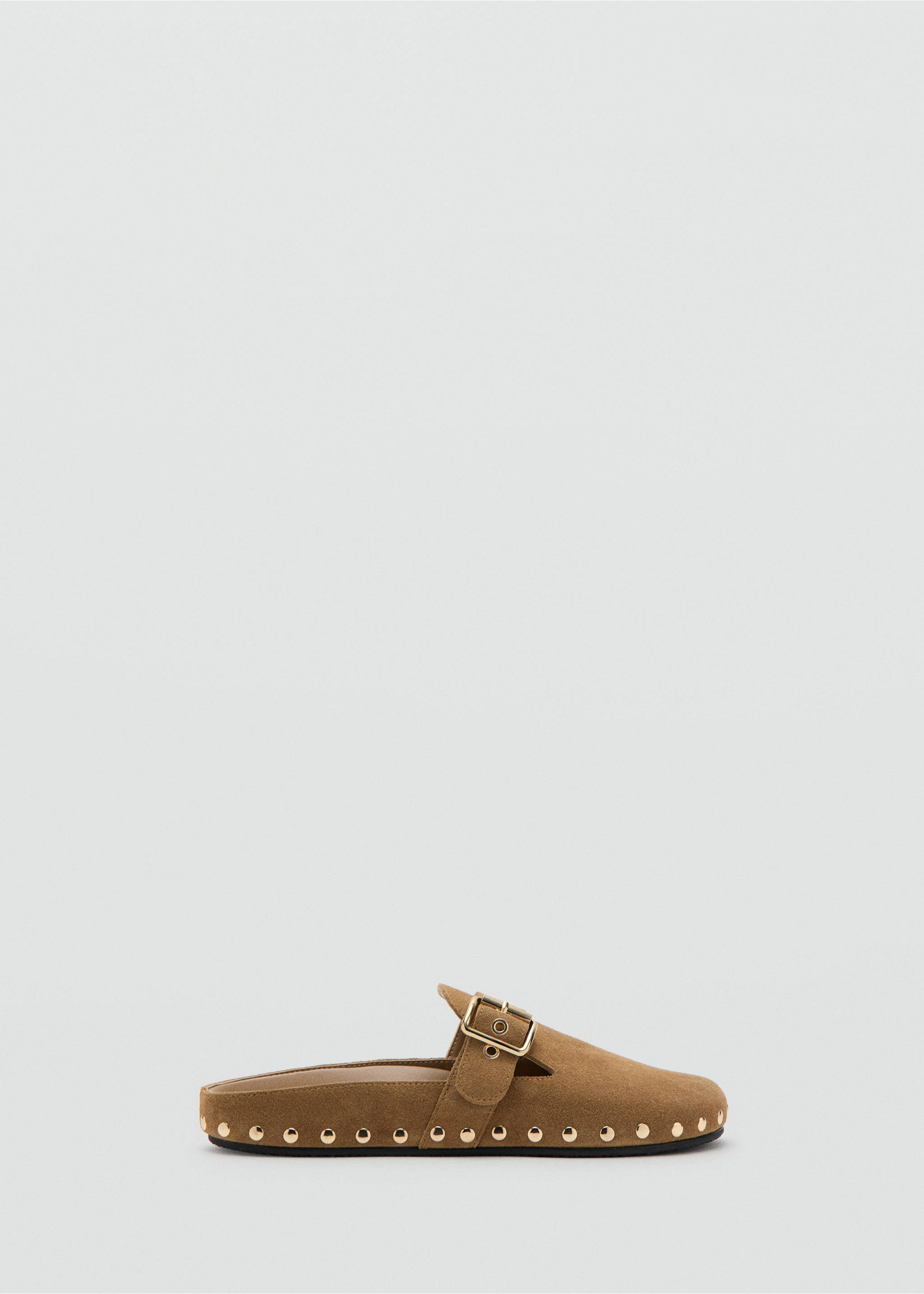 Chaussures cuir cloutées - Article sans modèle, Sable. Ref: 27033287-00.