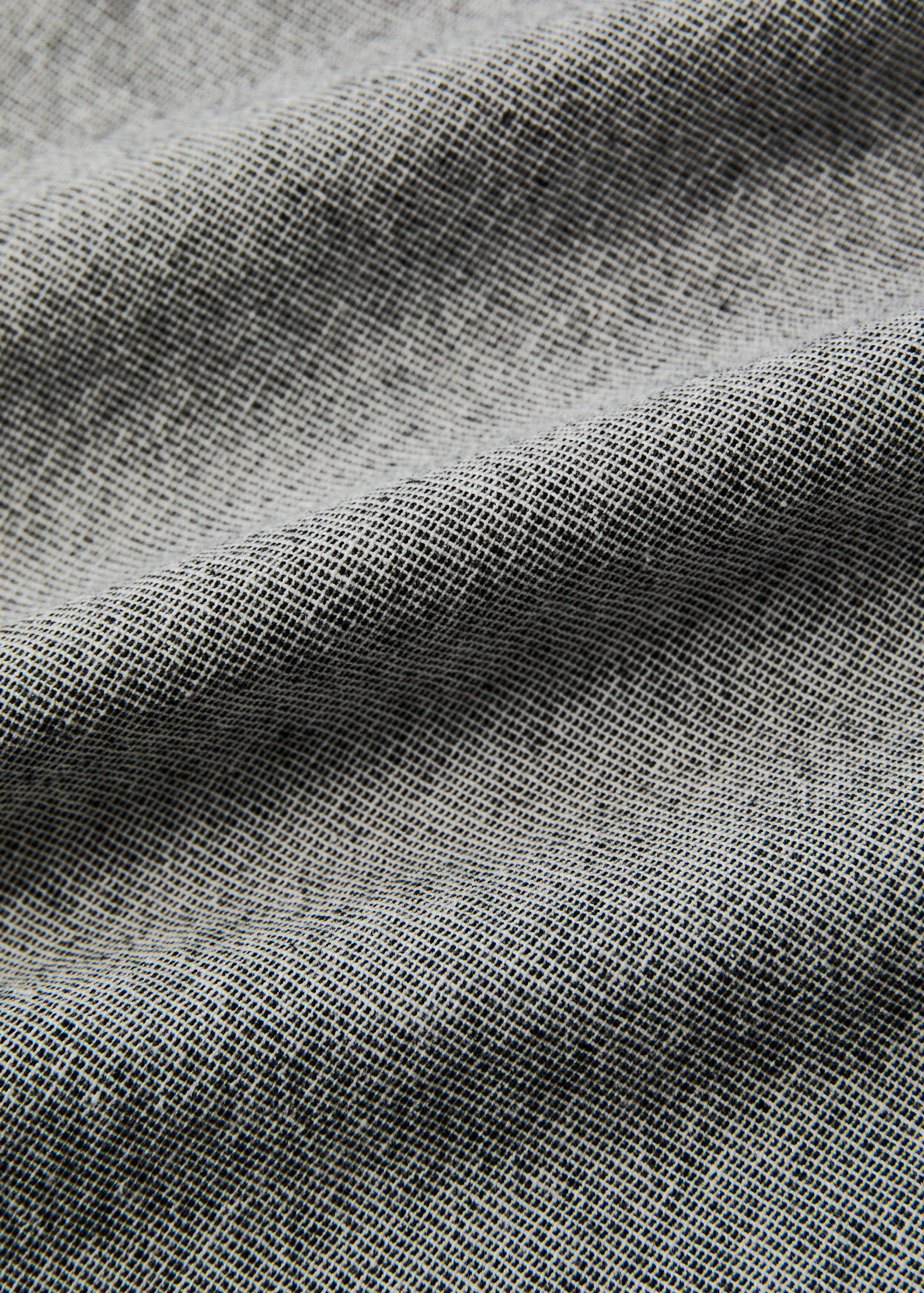 Chambray-effect cotton-linen tablecloth for 2 to 4 people - Details of the article 1