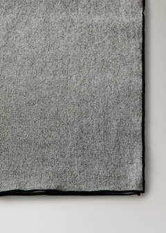 Chambray-effect cotton-linen tablecloth for 2 to 4 people — Grey 3