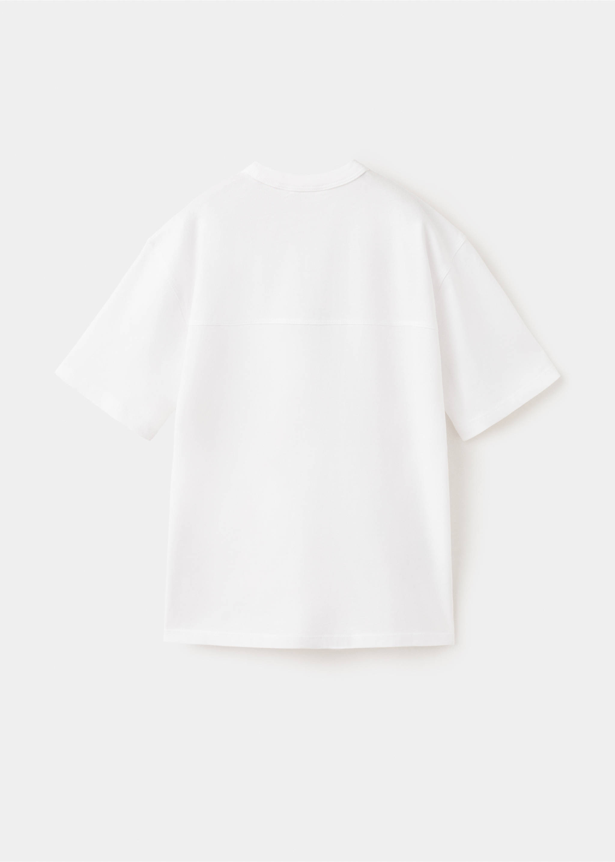 Camiseta algodón detalle bolsillo - Reverso del artículo, Blanco. Ref: 27033292-00.
