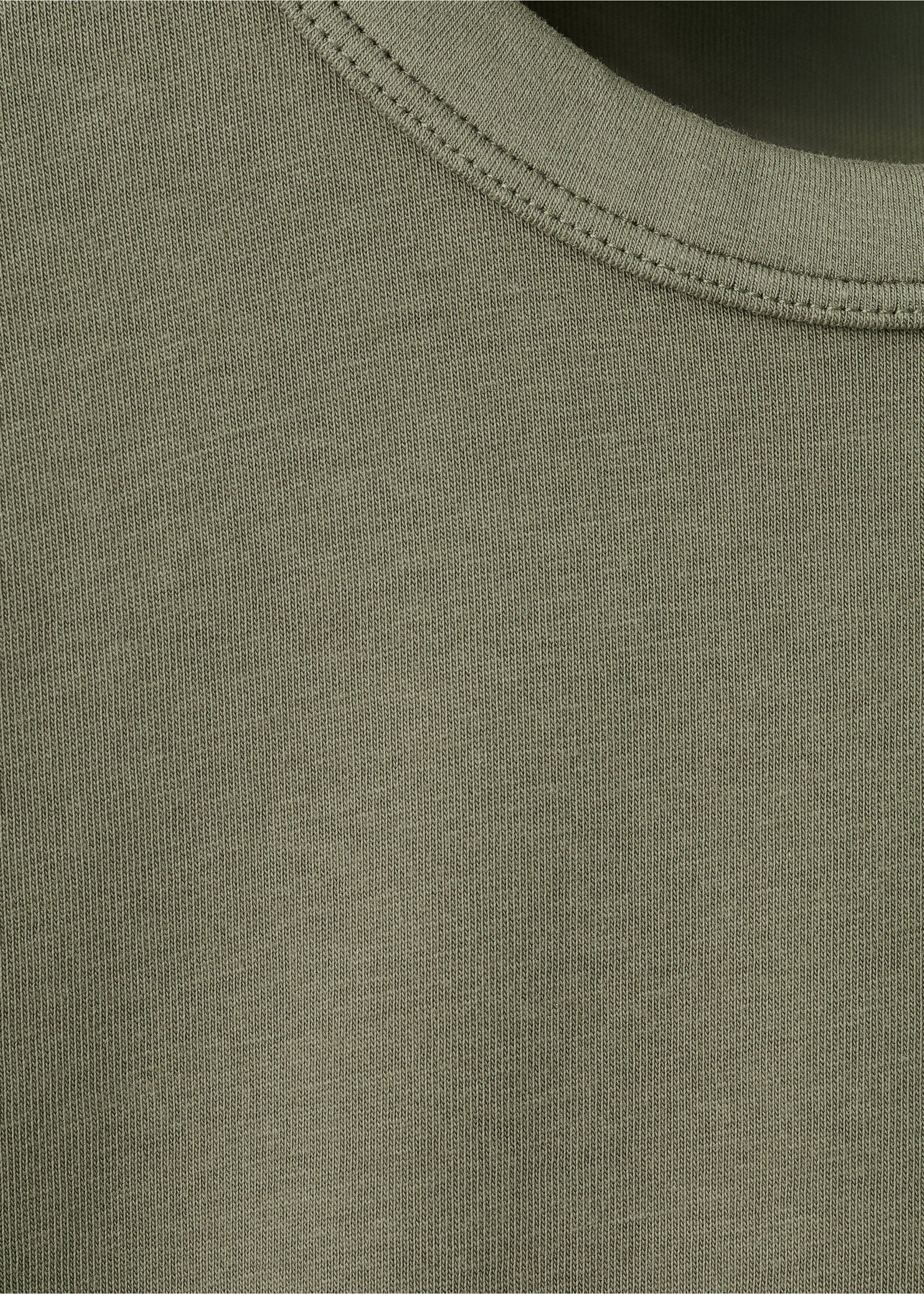 Camiseta algodón detalle bolsillo - Detalle del artículo 0, Khaki. Ref: 27033292-00.