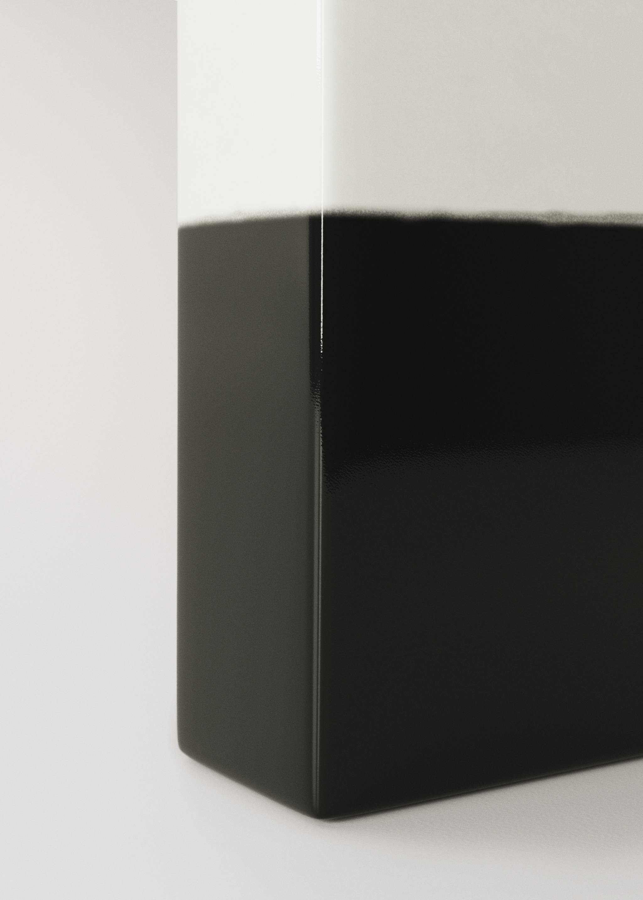 Small bicolour stoneware vase - Details of the article 2