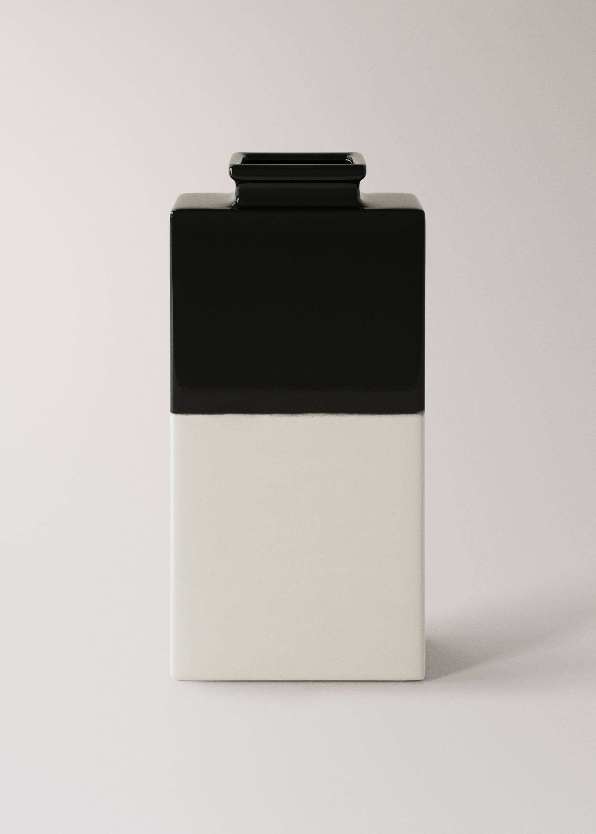 Medelstort tvåfärgat stengodskrus - Artikel utan modell