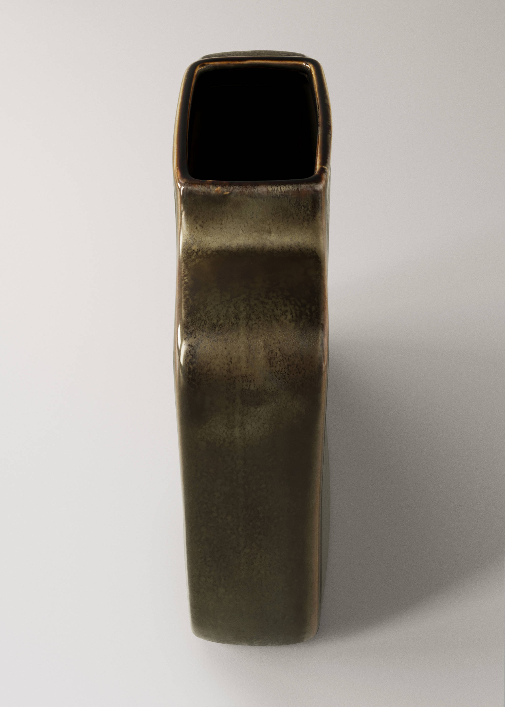 Reactive stoneware vase, low - Details of the article 3