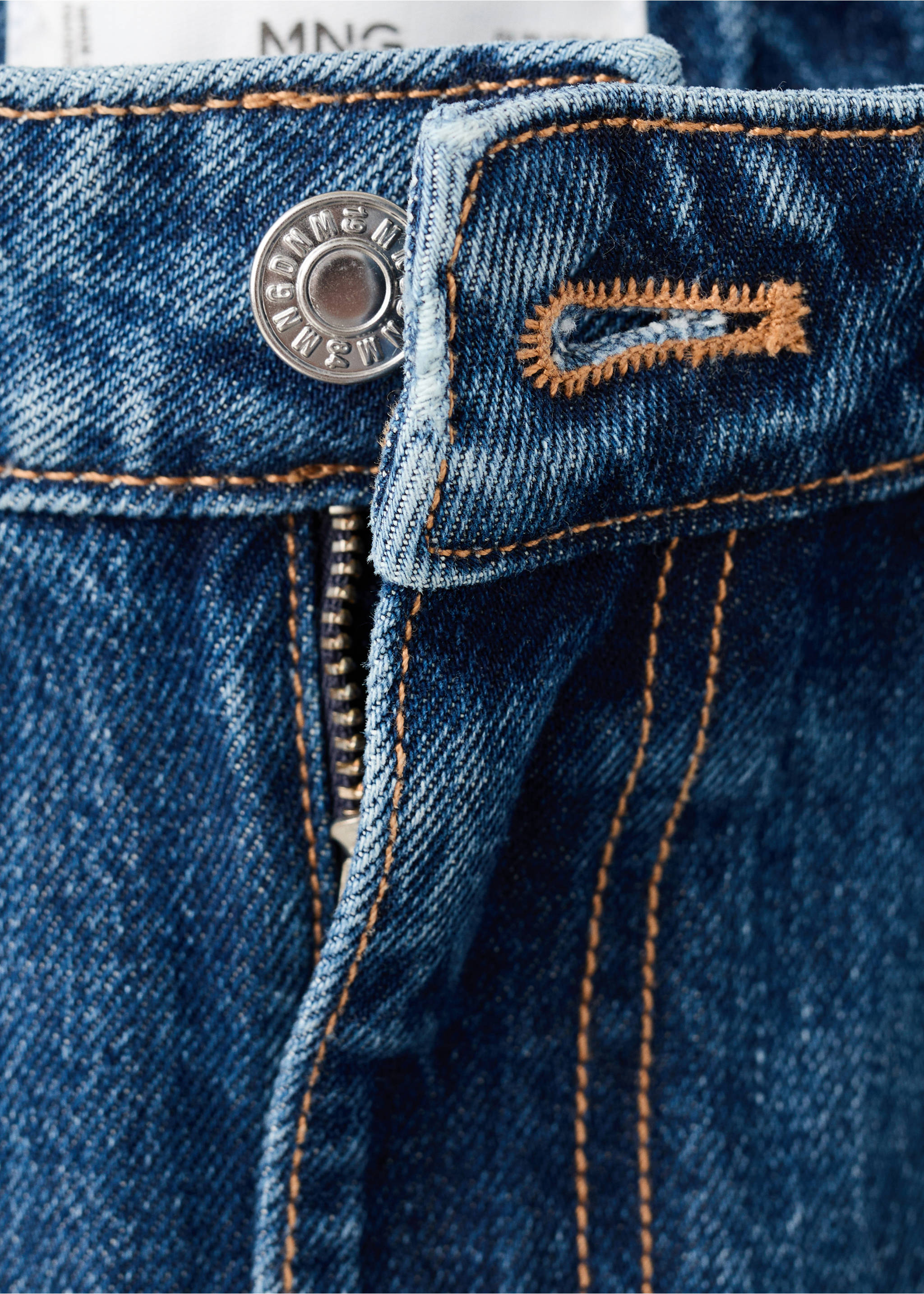 بنطال متوسط الارتفاع على شكل منطاد - تفاصيل المنتج 8, أزرق غامق. Ref: 27033299-00.