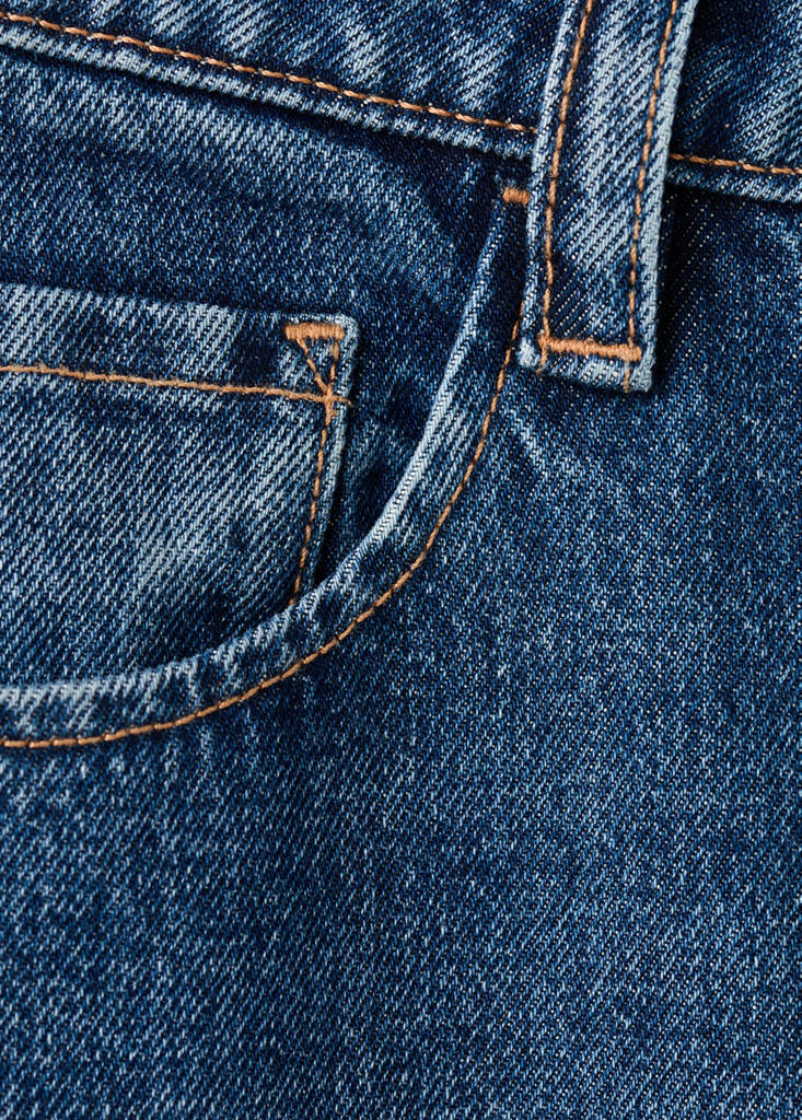 Mid-rise balloon jeans — Dark Blue