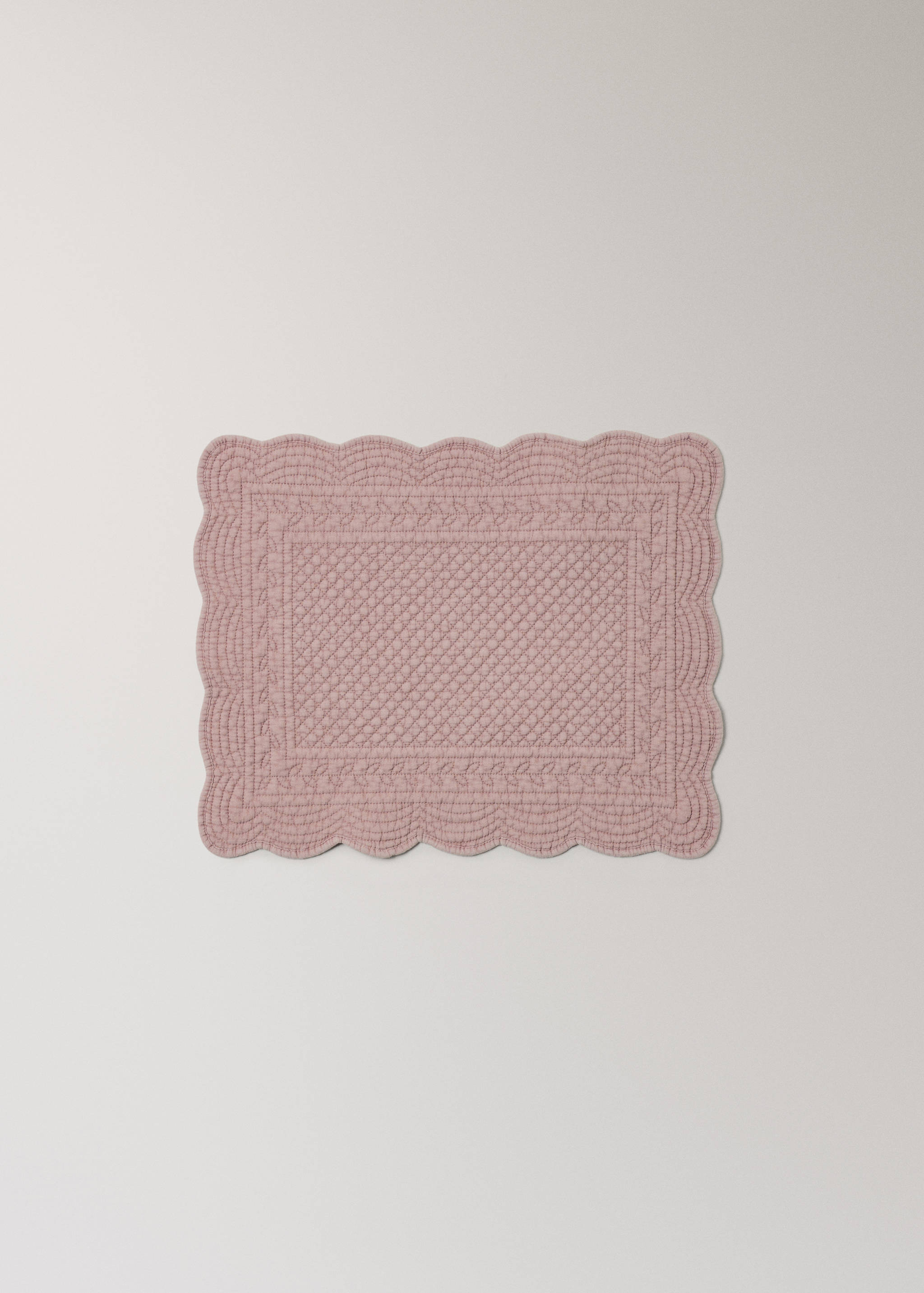 Quilted wave rectangular table mat - Article without model