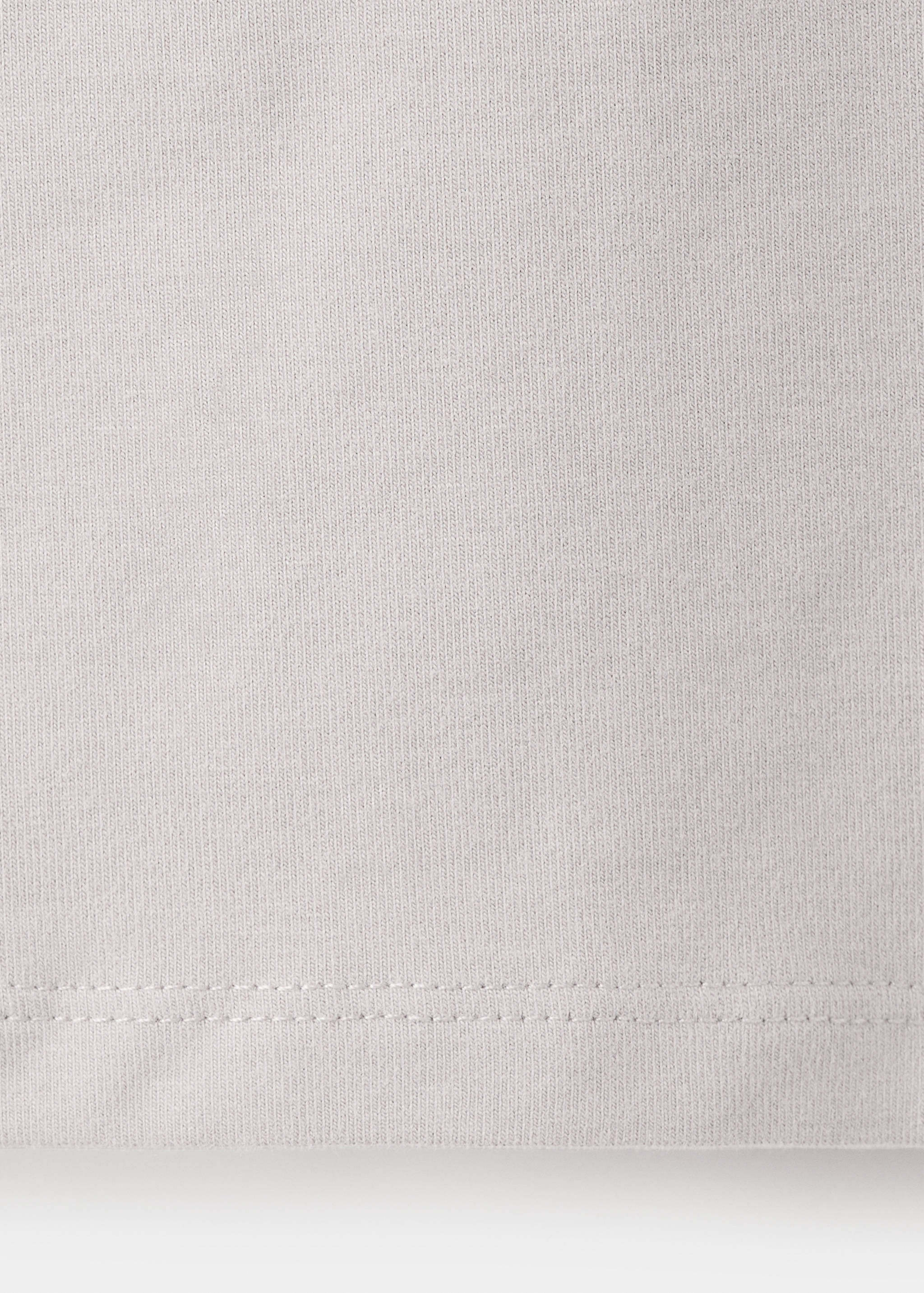 Cotton boat neck t-shirt - Details of the article 8