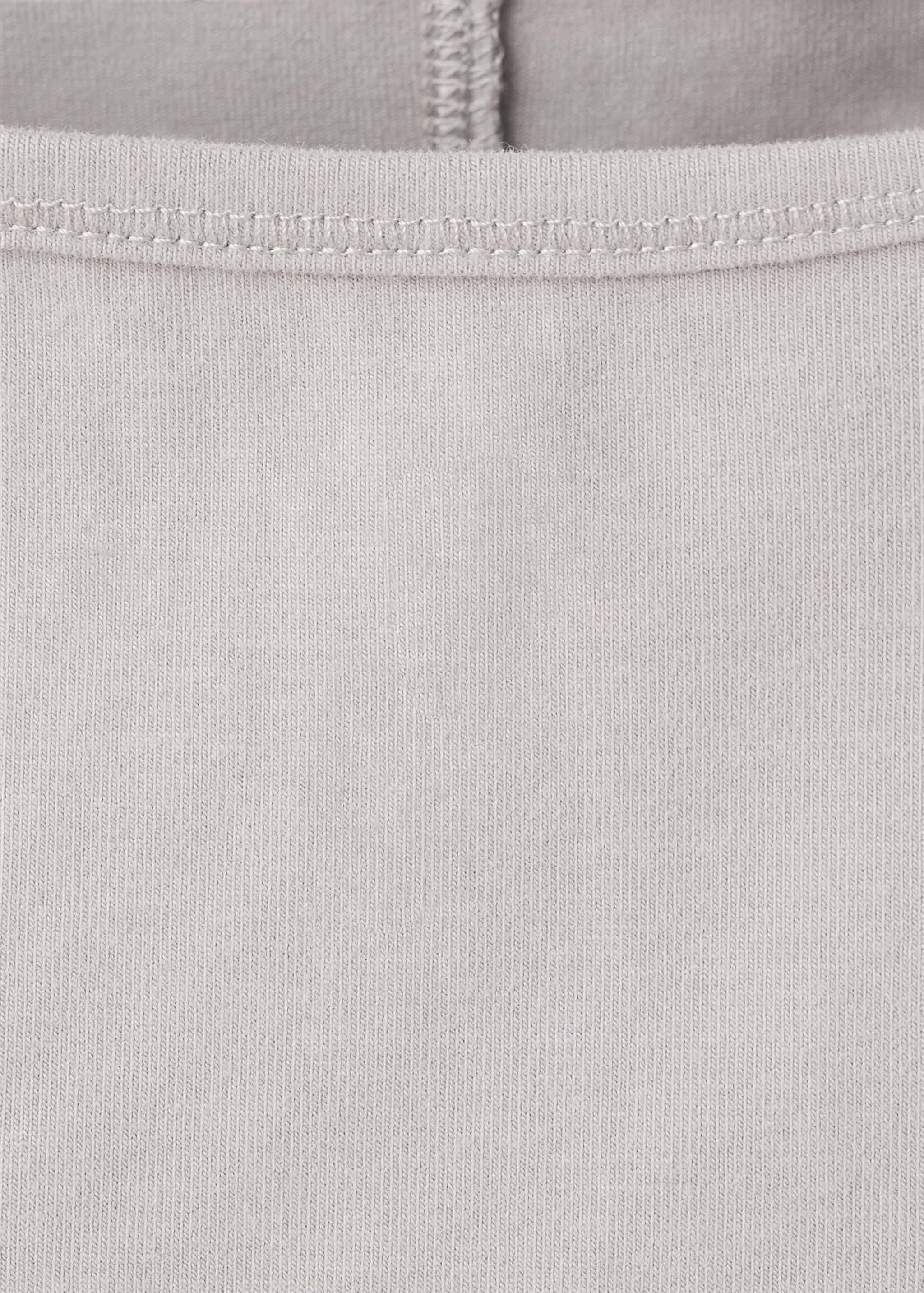 Cotton boat neck t-shirt - Details of the article 0