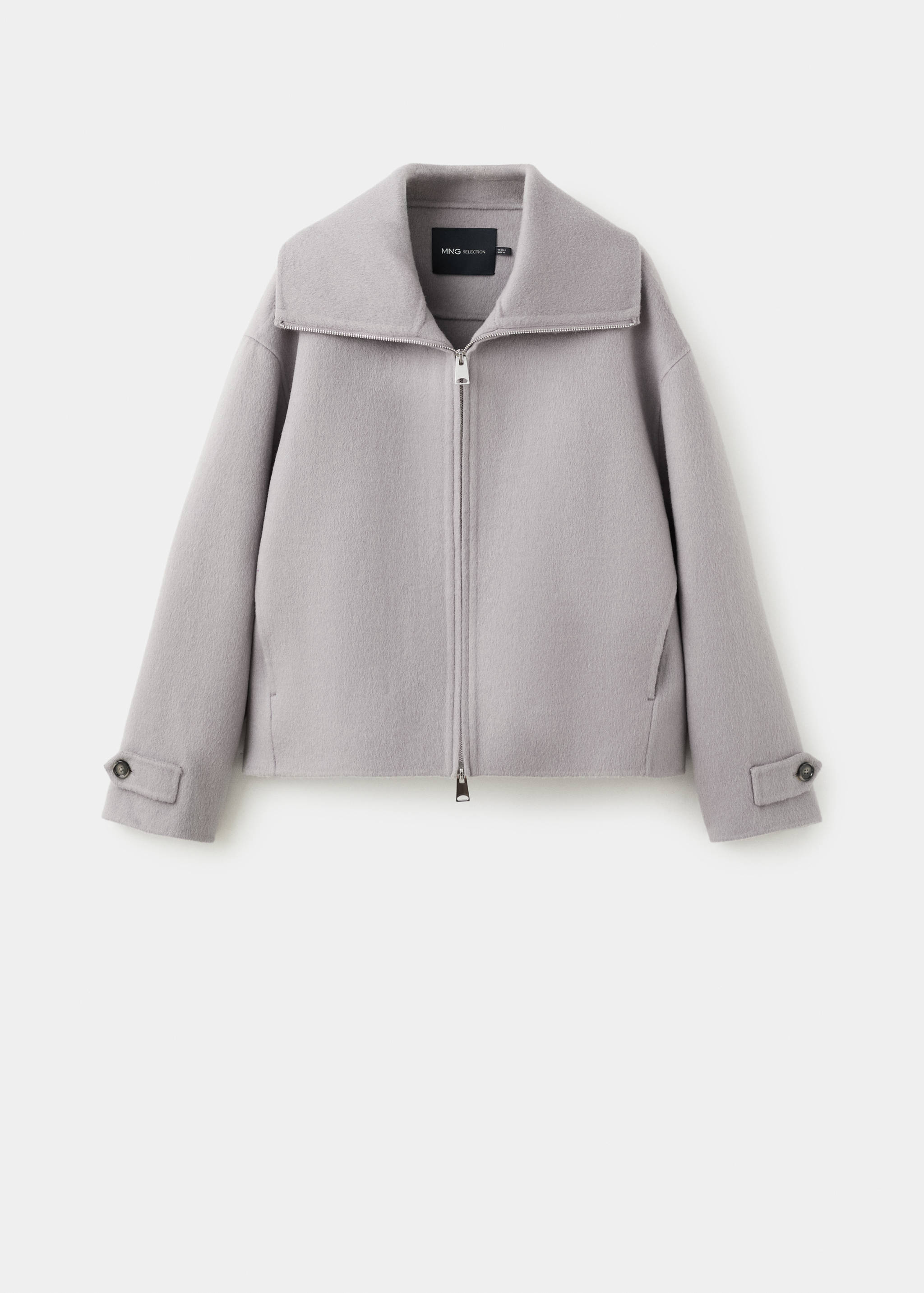 Wool funnel-neck jacket - Article without model