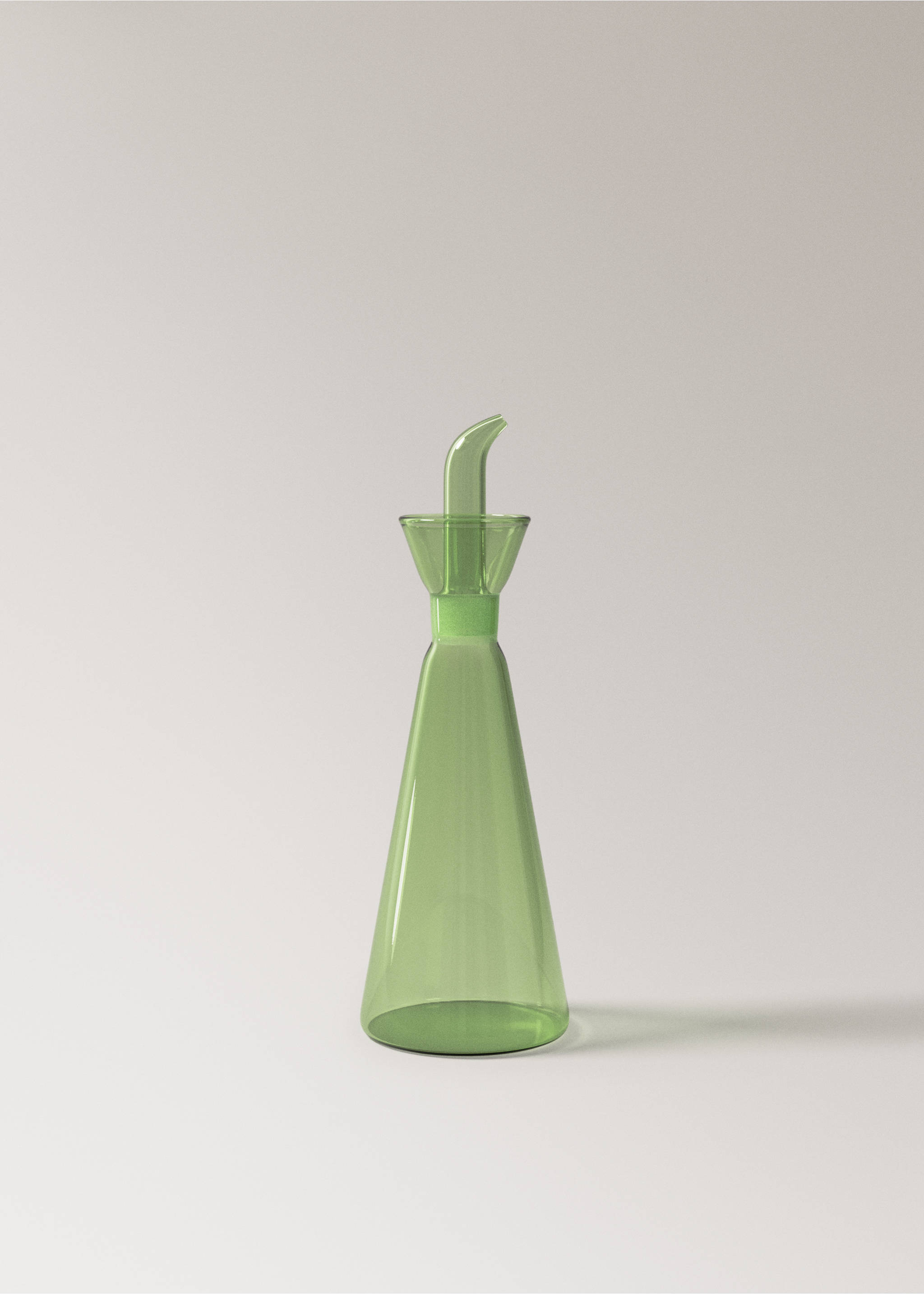 Small coloured borosilicate oil cruet - Article without model, Green. Ref: 27033312-00.