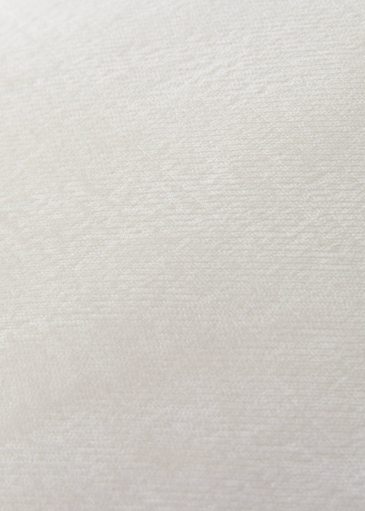 Velvet cushion cover 45x45 cm — Ecru