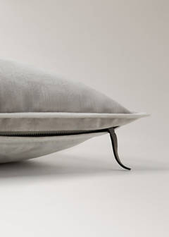 Velvet cushion cover 45x45 cm — Sand 3