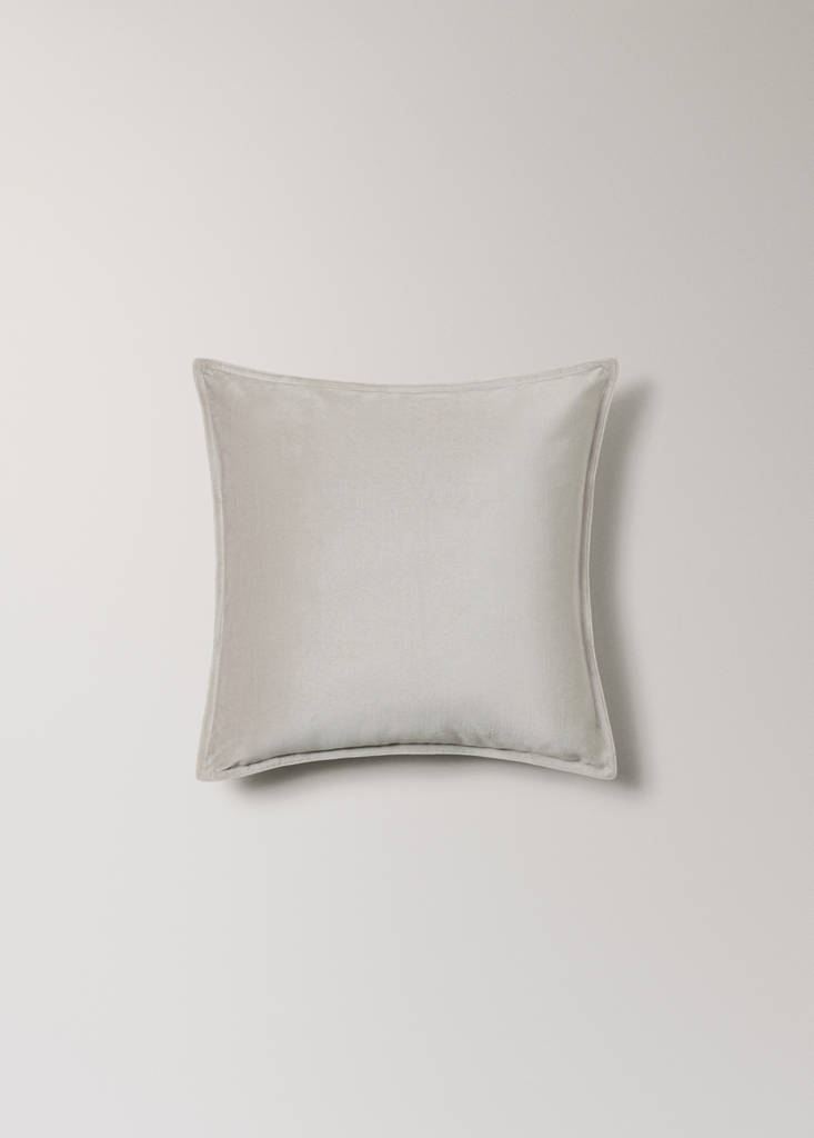 Velvet cushion cover 45x45 cm — Sand