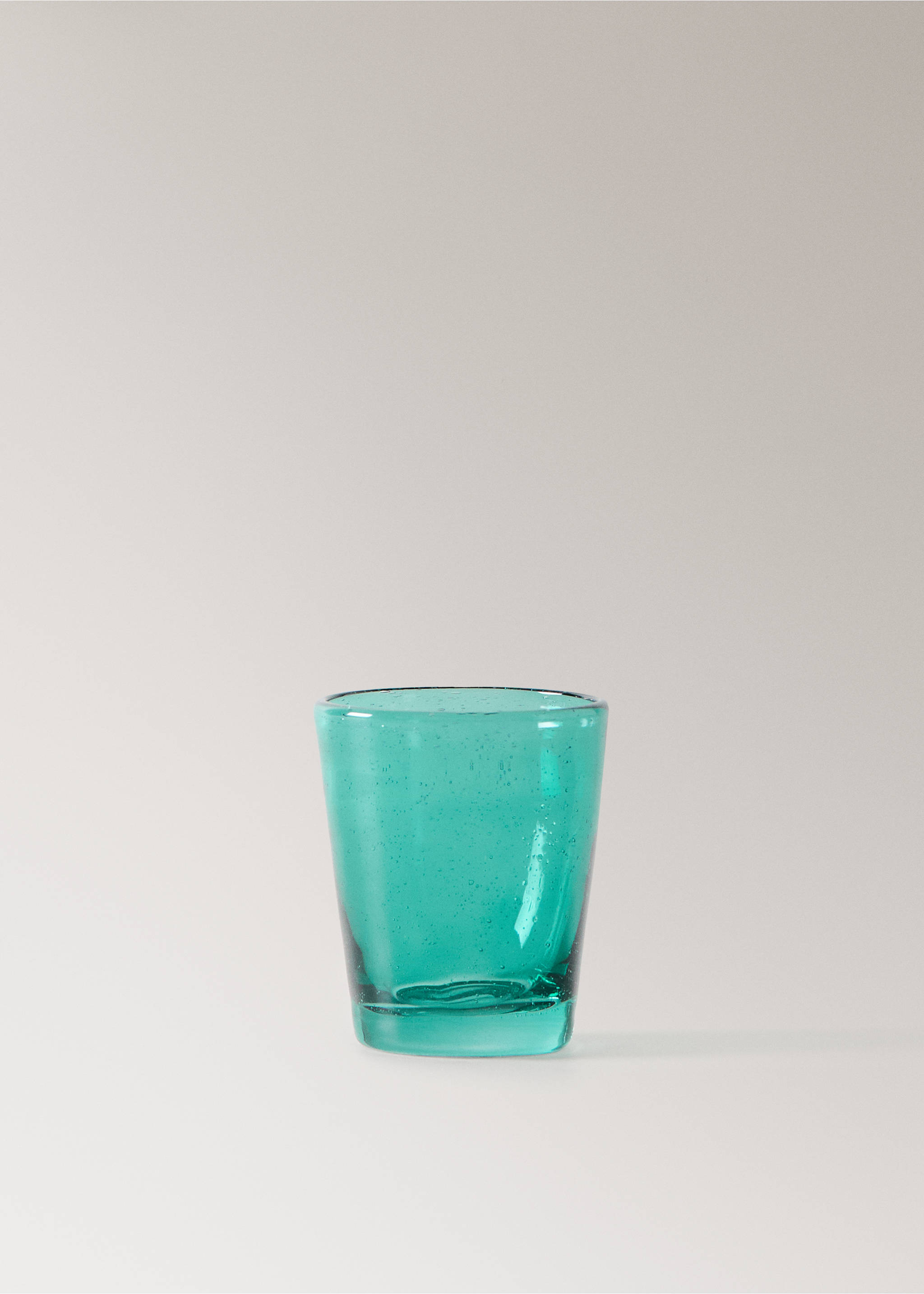 Coloured bubble glass vase - Article without model, Petrol Blue. Ref: 27033314-00.