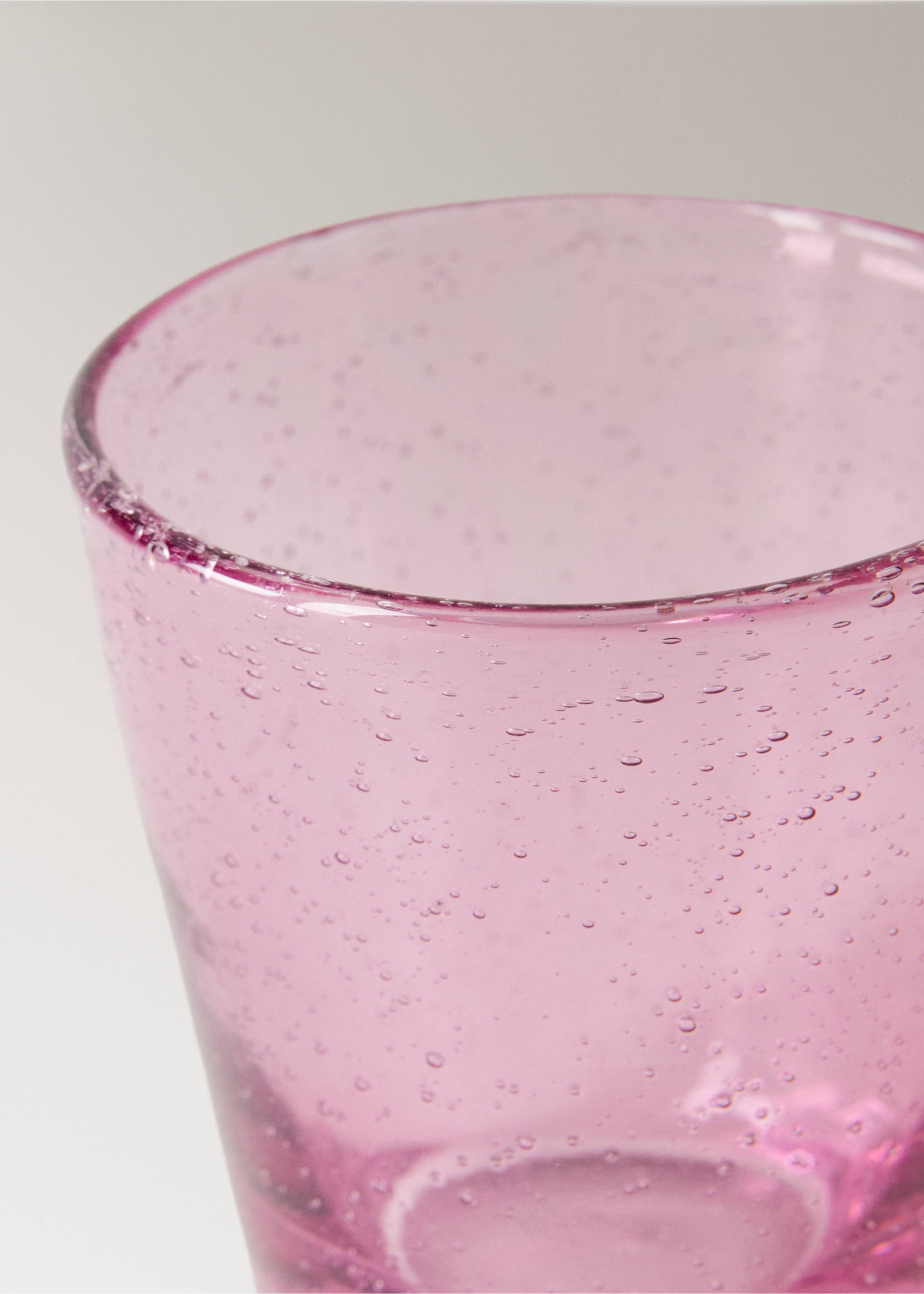 Coloured bubble glass vase - Details of the article 1, Purple. Ref: 27033314-00.