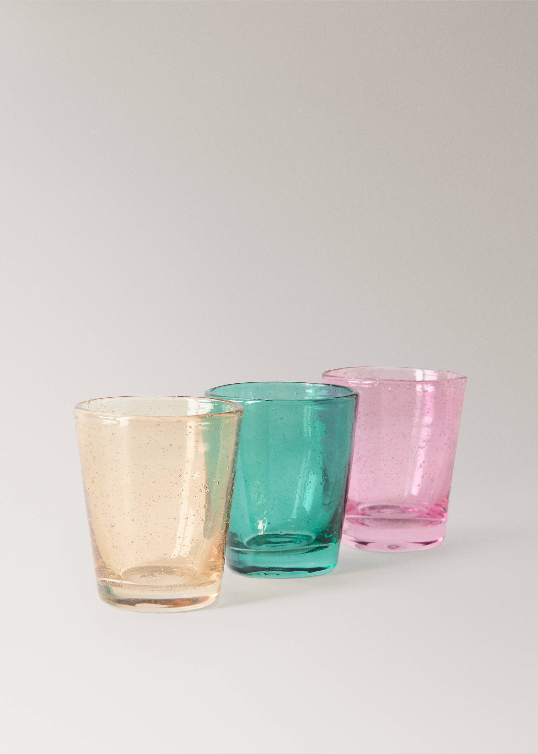 Coloured bubble glass vase - Details of the article 3, Purple. Ref: 27033314-00.