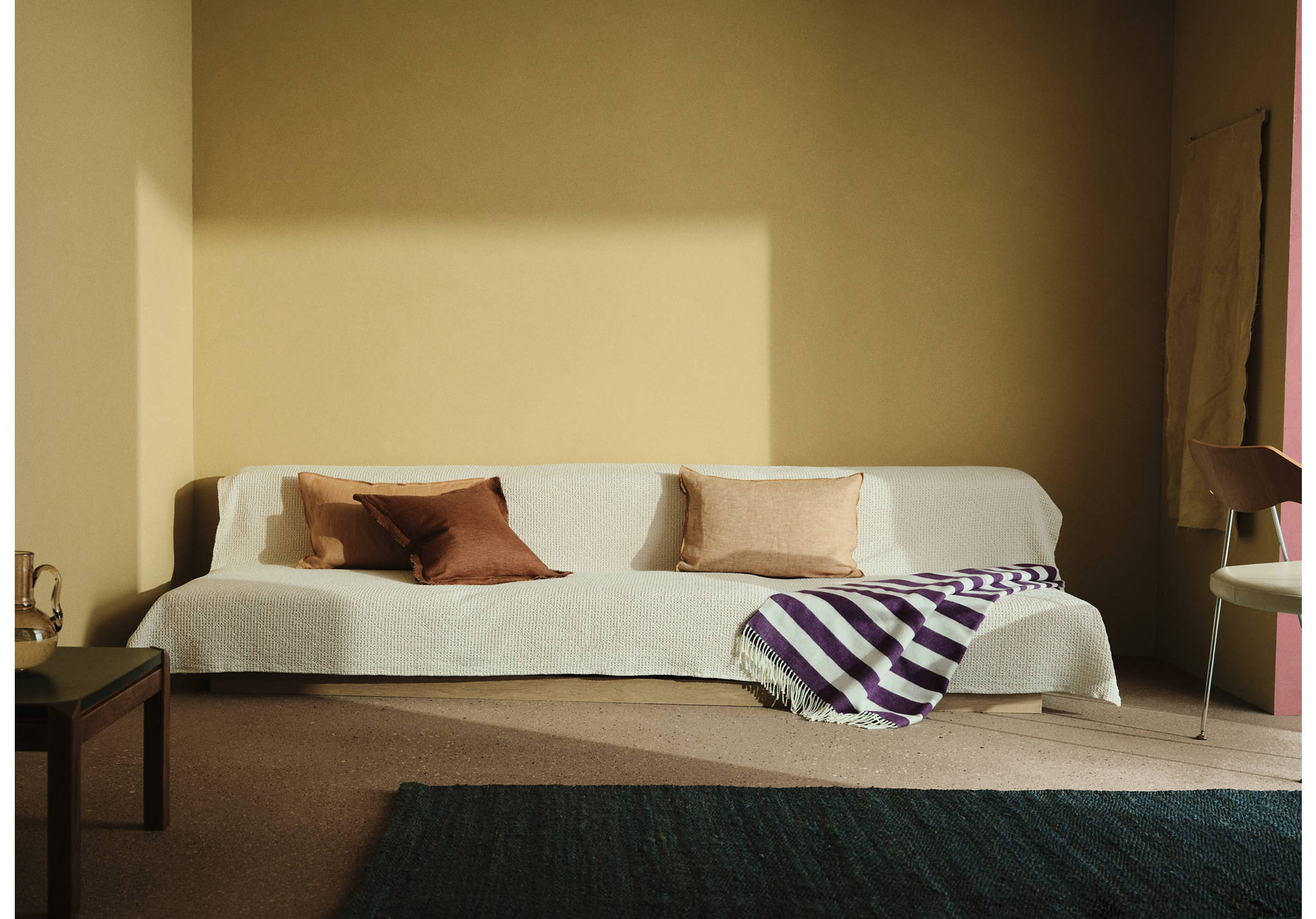 Putrekk i lin med sømmer, 50x50 cm - Ultratotal bildeutsnitt