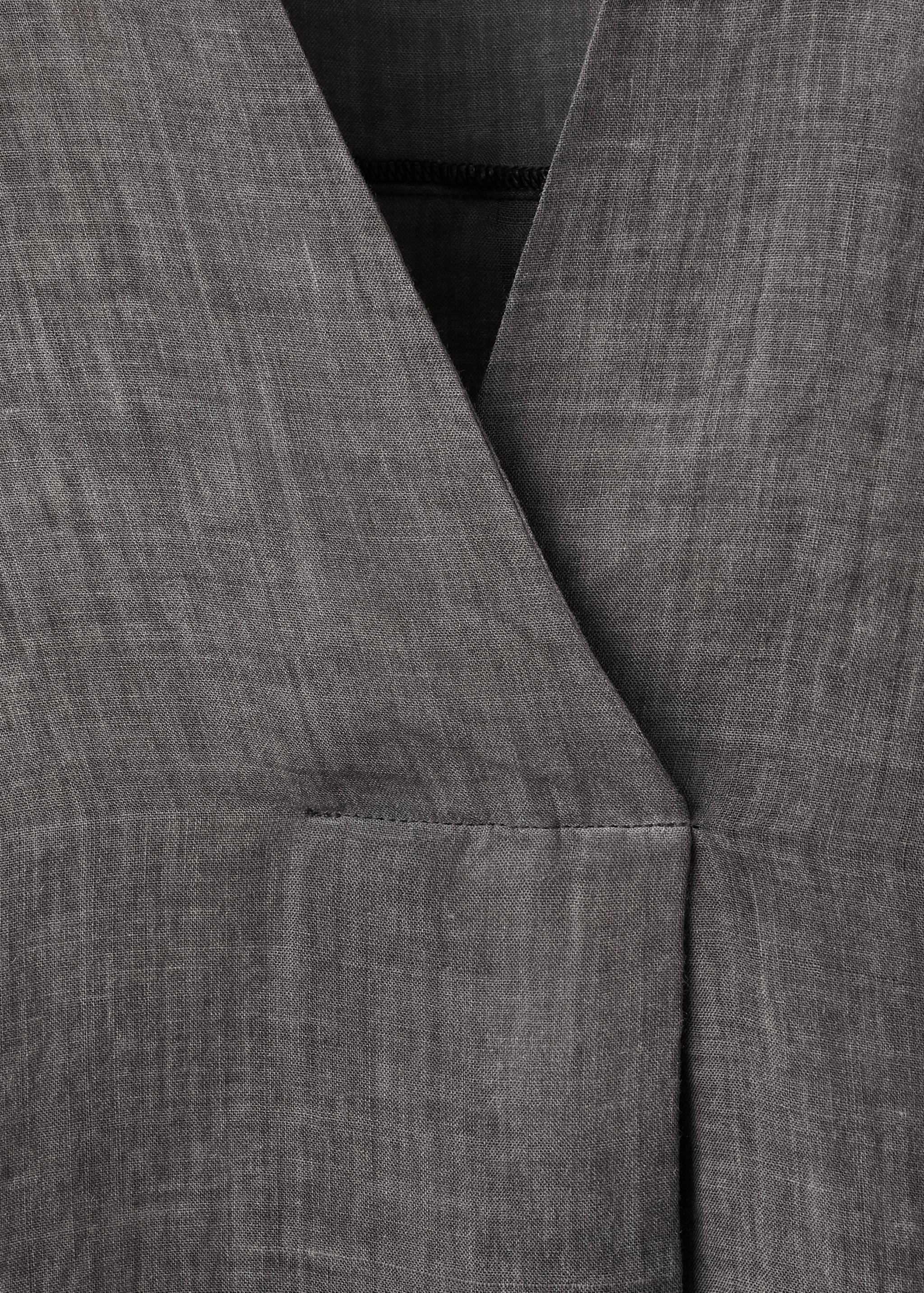 100% ramie kaftan with an overdyed effect - Details of the article 8