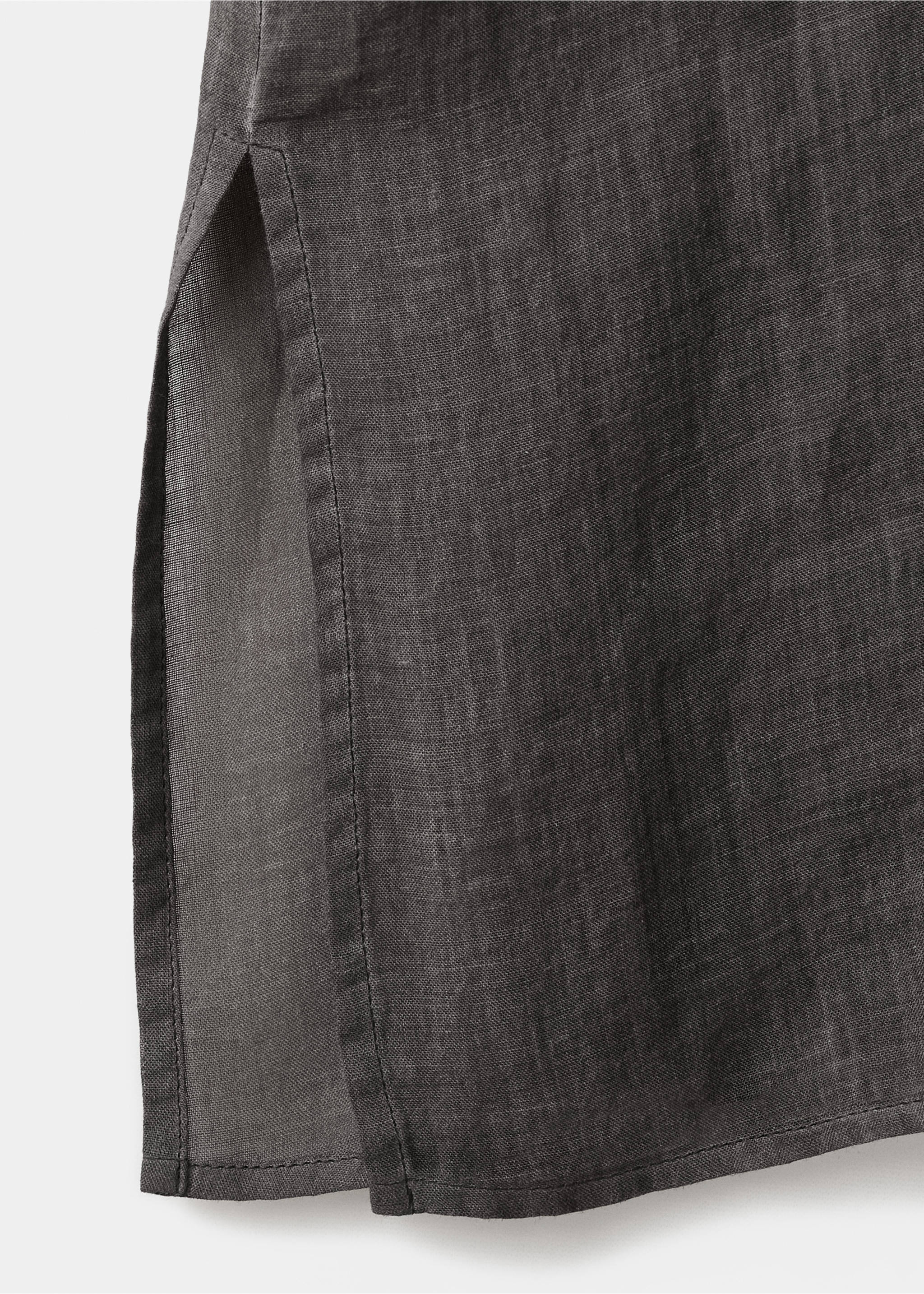 Kaftan i 100% ramie med overdyed effekt - Artikkeldetalj 0, Kull. Ref: 27033321-00.