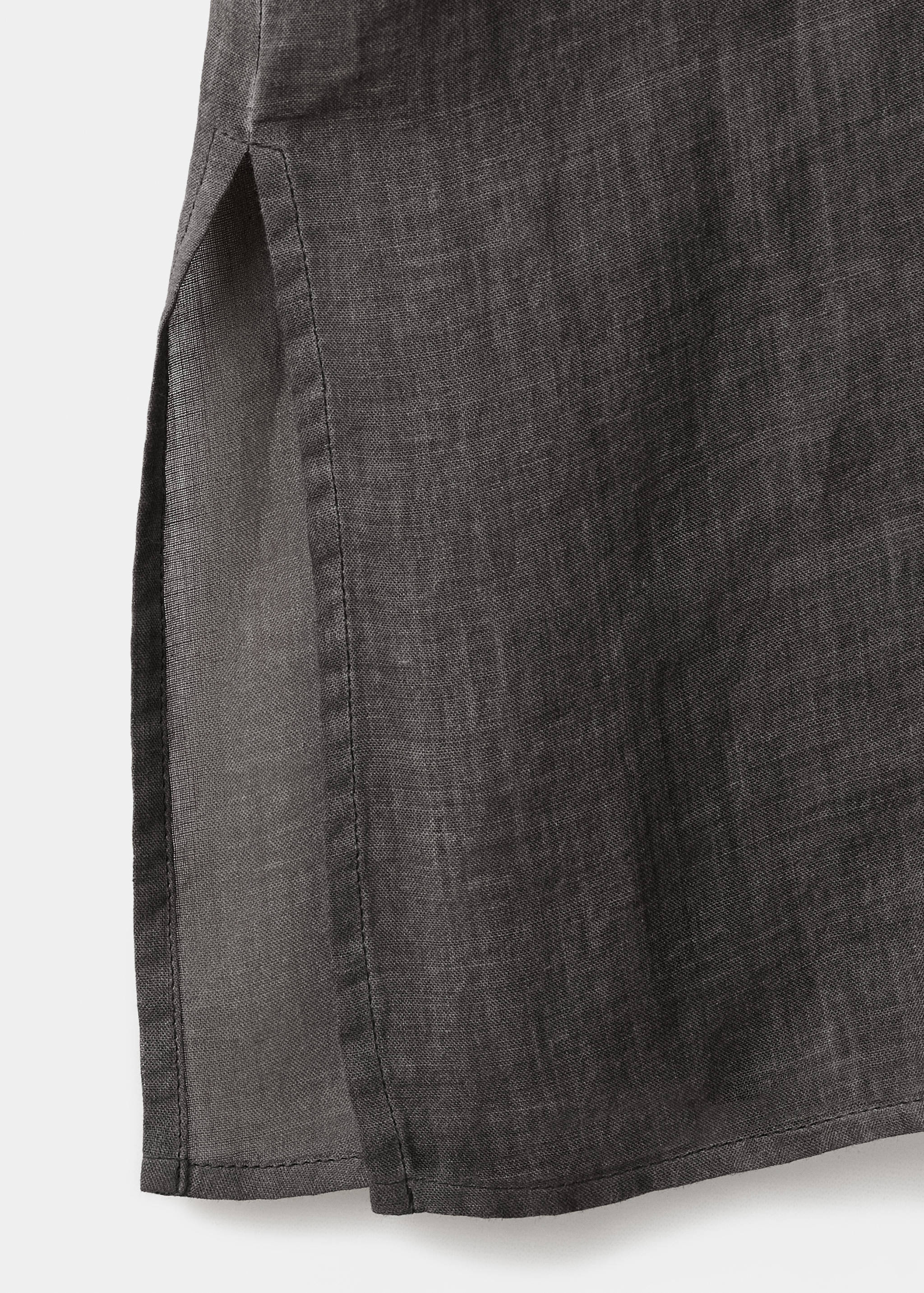 100% ramie kaftan with an overdyed effect - Details of the article 0