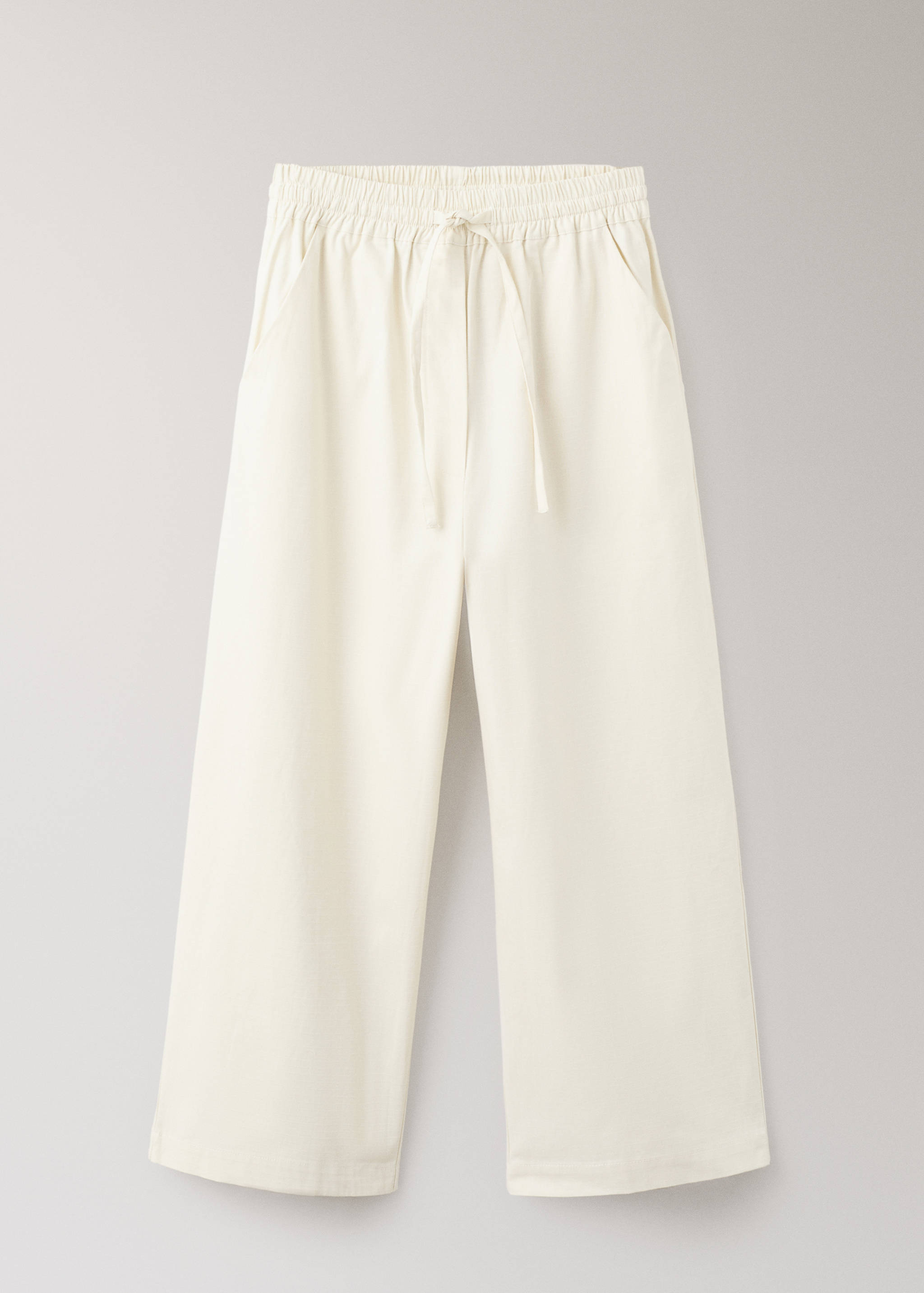 Long cotton pyjama trousers - Article without model