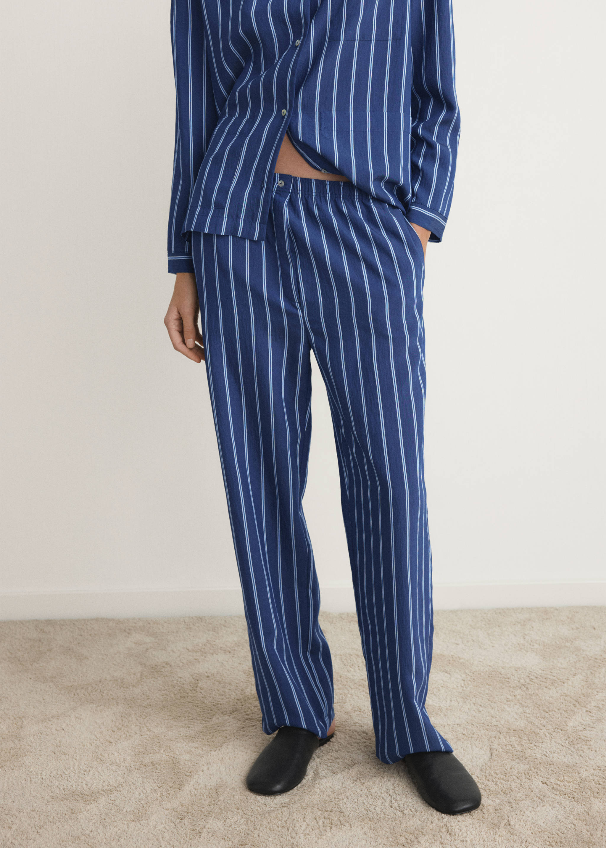 Striped pajama trousers - Medium plane