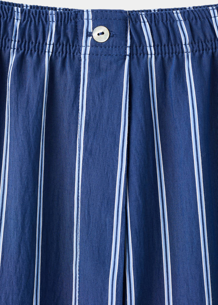 Striped pajama trousers — Indigo Blue