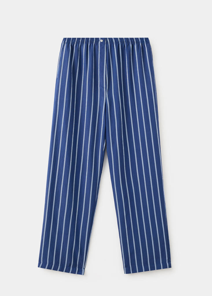 Striped pajama trousers — Indigo Blue