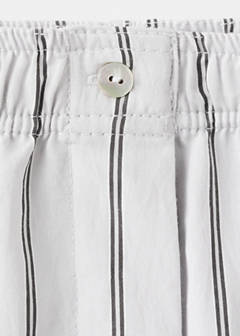 Striped pajama trousers — Grey 7
