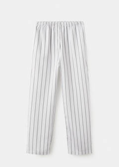 Striped pajama trousers — Grey 6