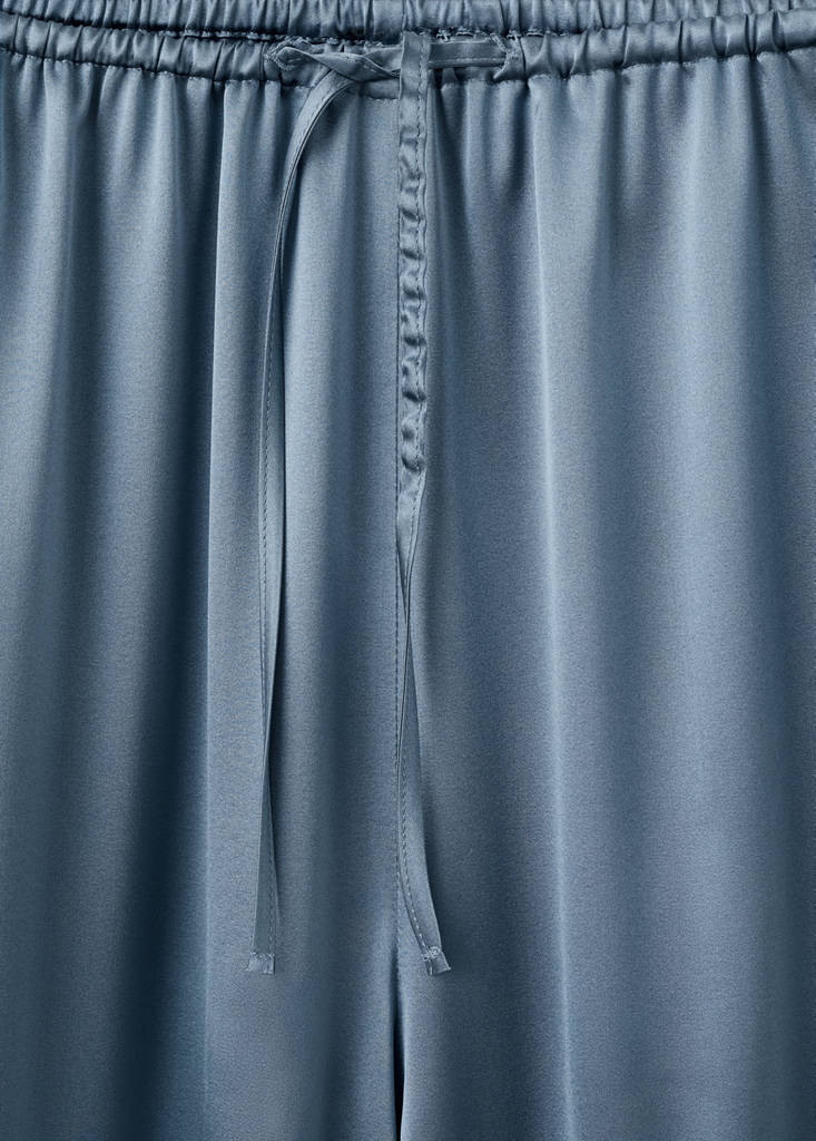 Silk pyjama trousers — Blue