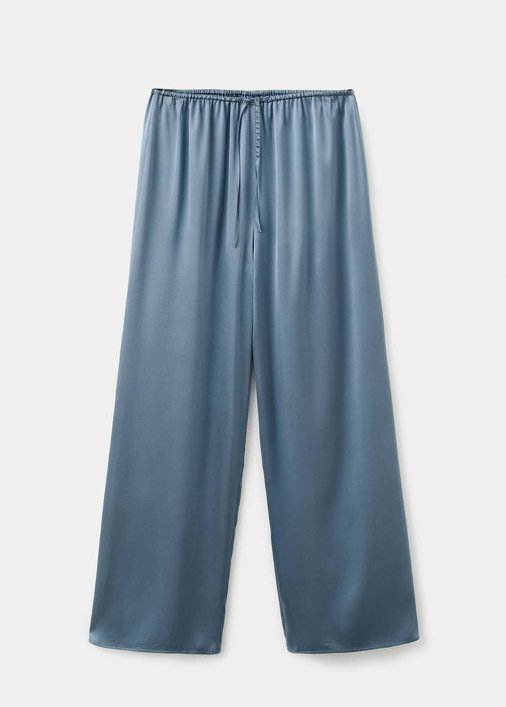 Silk pyjama trousers — Blue