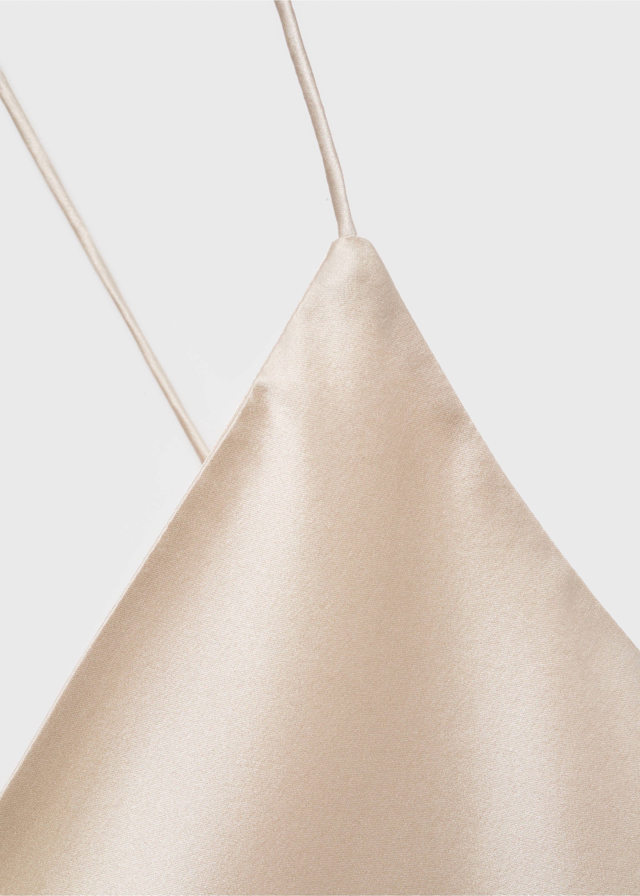 Silk pyjama top - Details of the article 8, Light/Pastel Grey. Ref: 27033329-00.