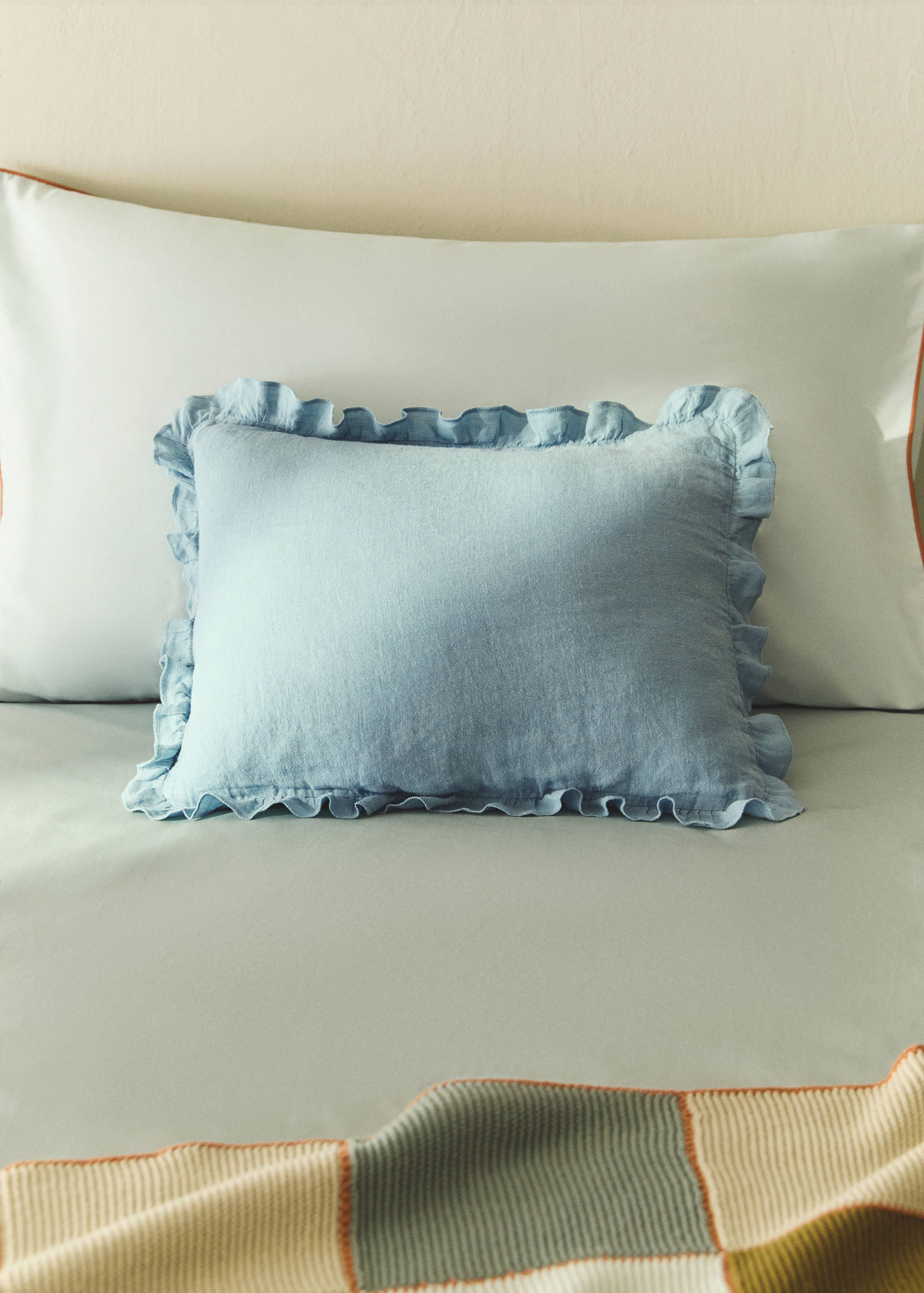 Kuddfodral för barn 100% linne garment-dyed 30x40 cm - Allmän bild