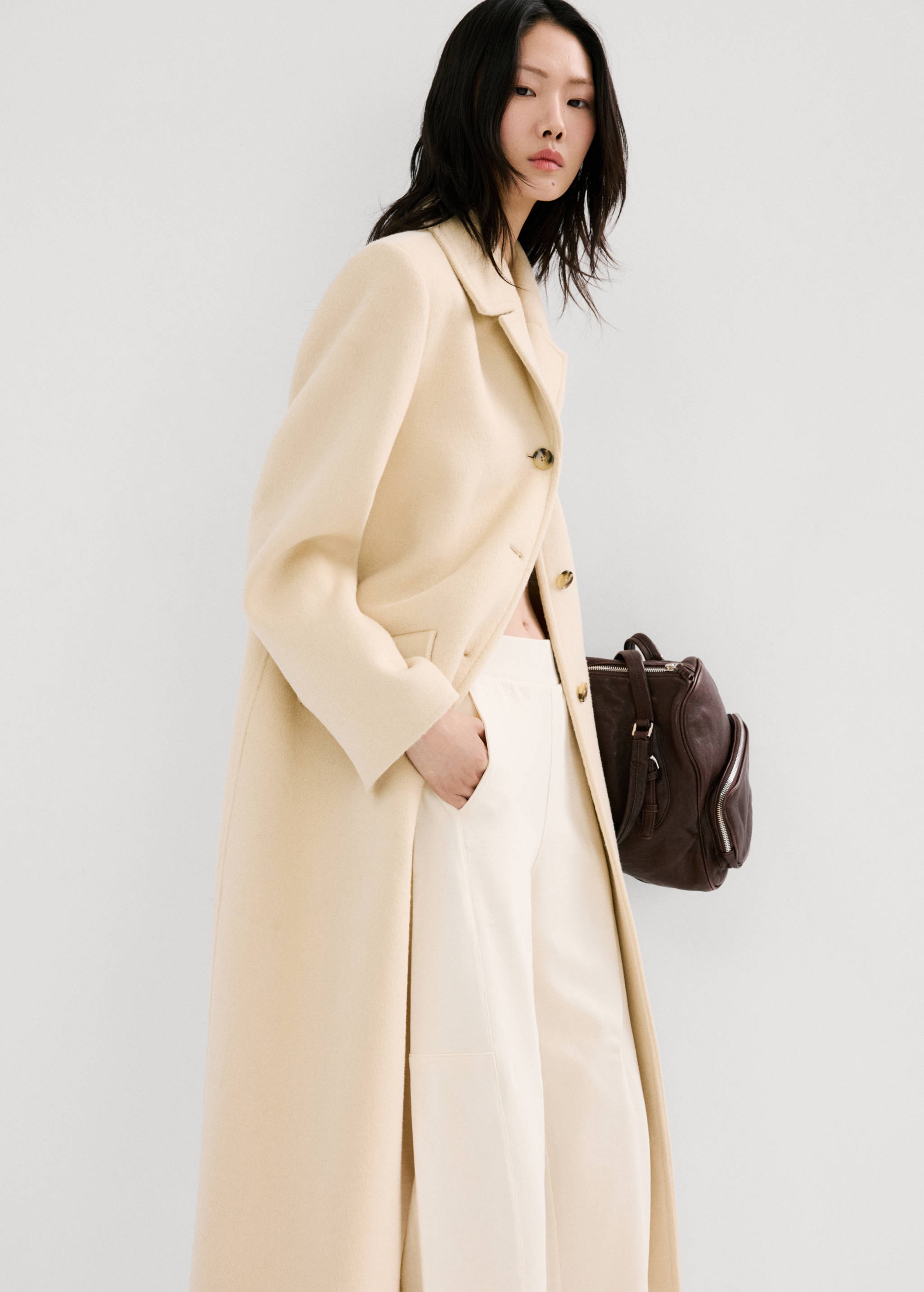 Elastic waist cotton trousers - Details of the article 2