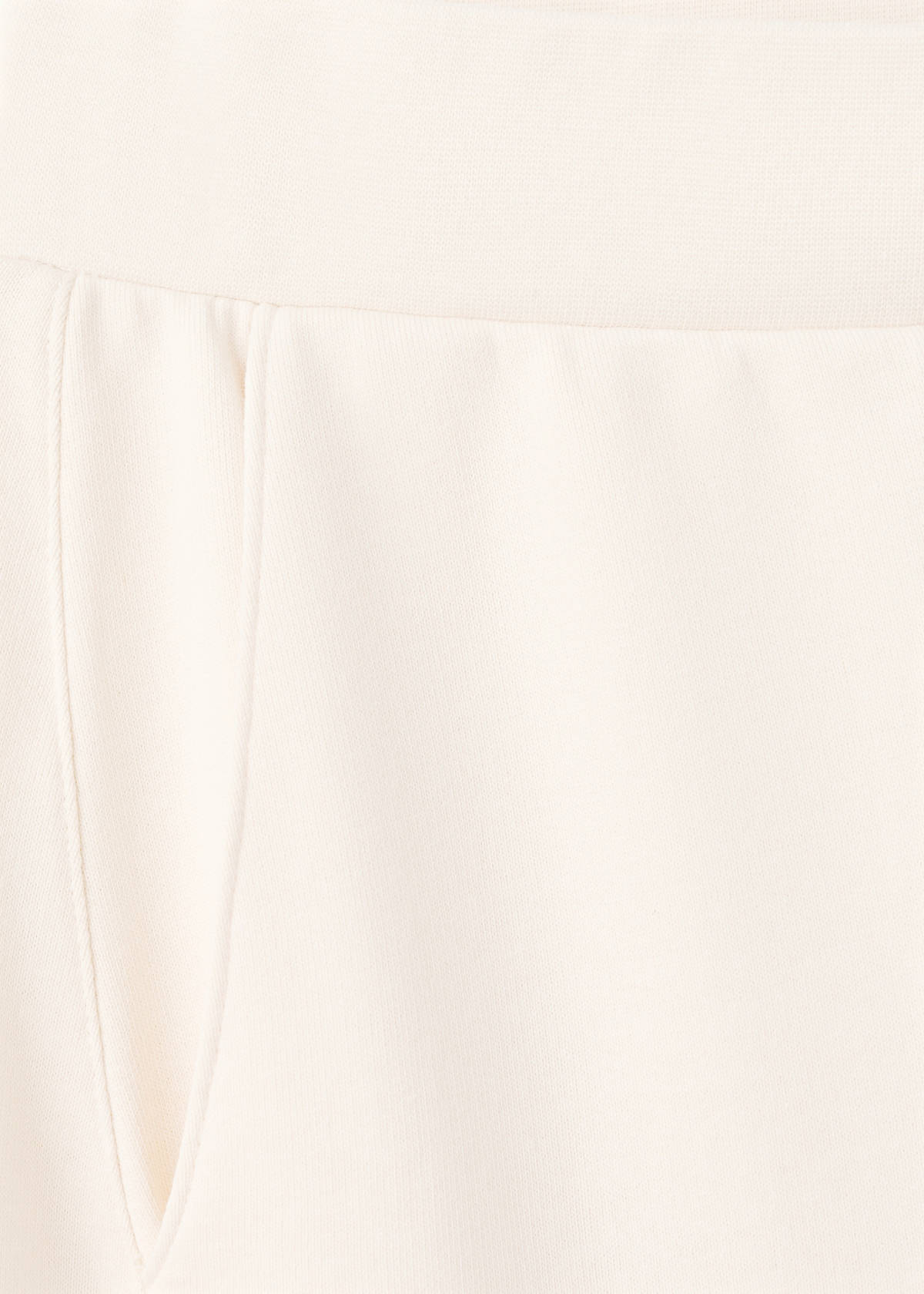 Elastic waist cotton trousers — Pastel Yellow