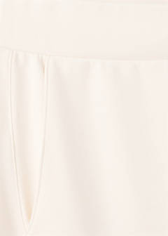Elastic waist cotton trousers — Pastel Yellow 7