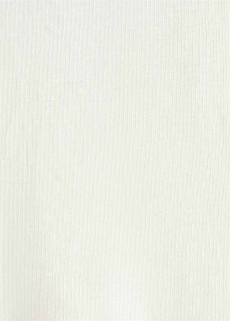 Seamless lyocell wool top — Ivory White