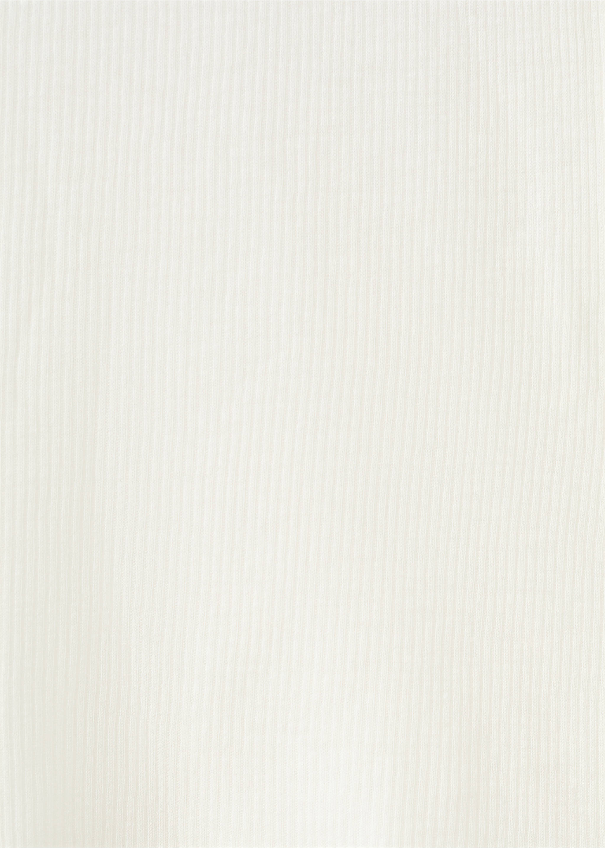 Seamless lyocell wool top - Details of the article 0, Ivory White. Ref: 27033337-00.