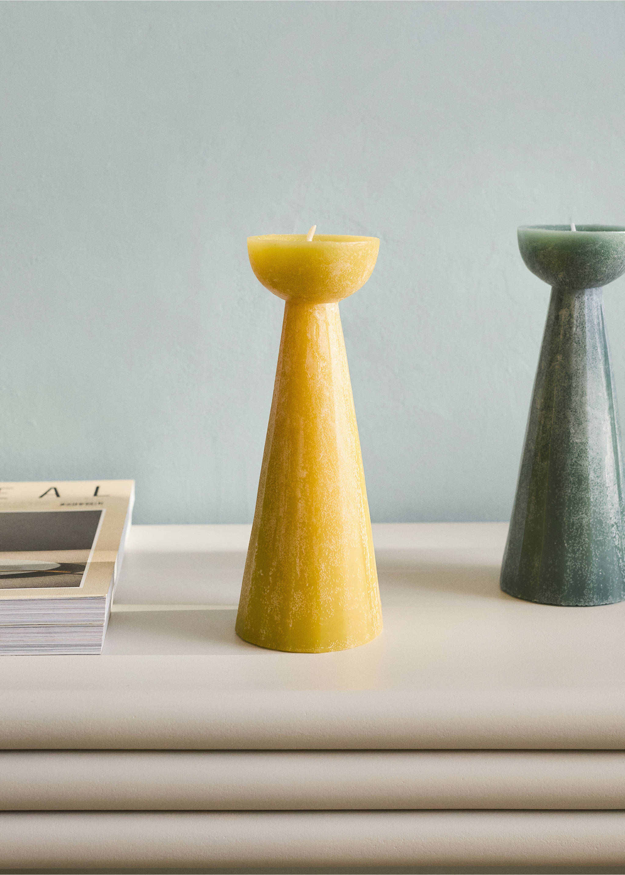 Vela decorativa color - Plano general, Ocre. Ref: 27033338-00.