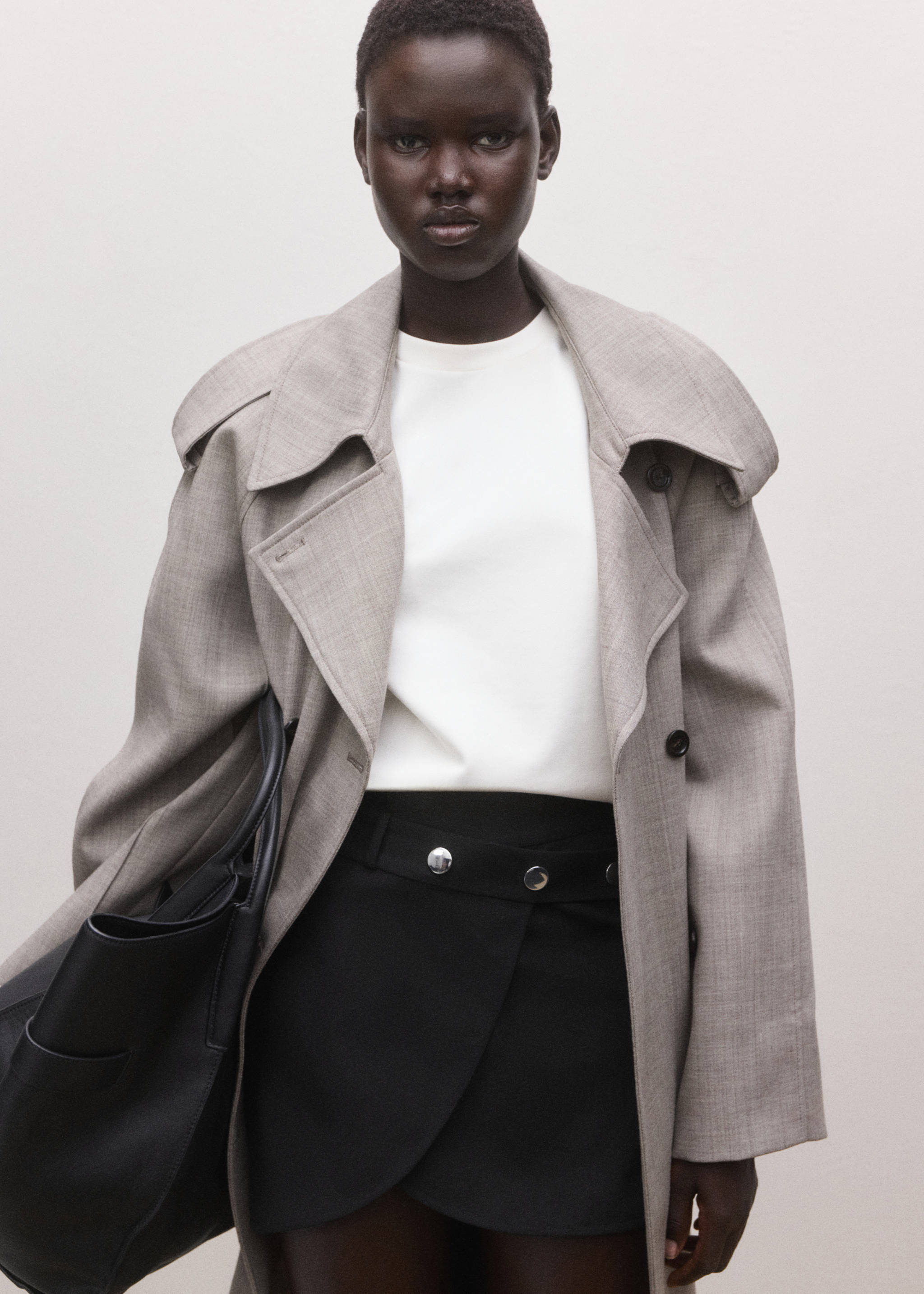 Skirt with belt and buttons - Details of the article 1