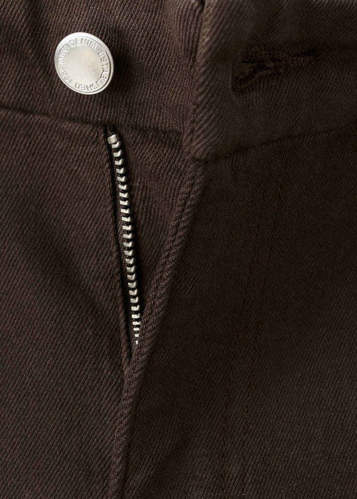 Violet flared high-rise jeans — Chocolate
