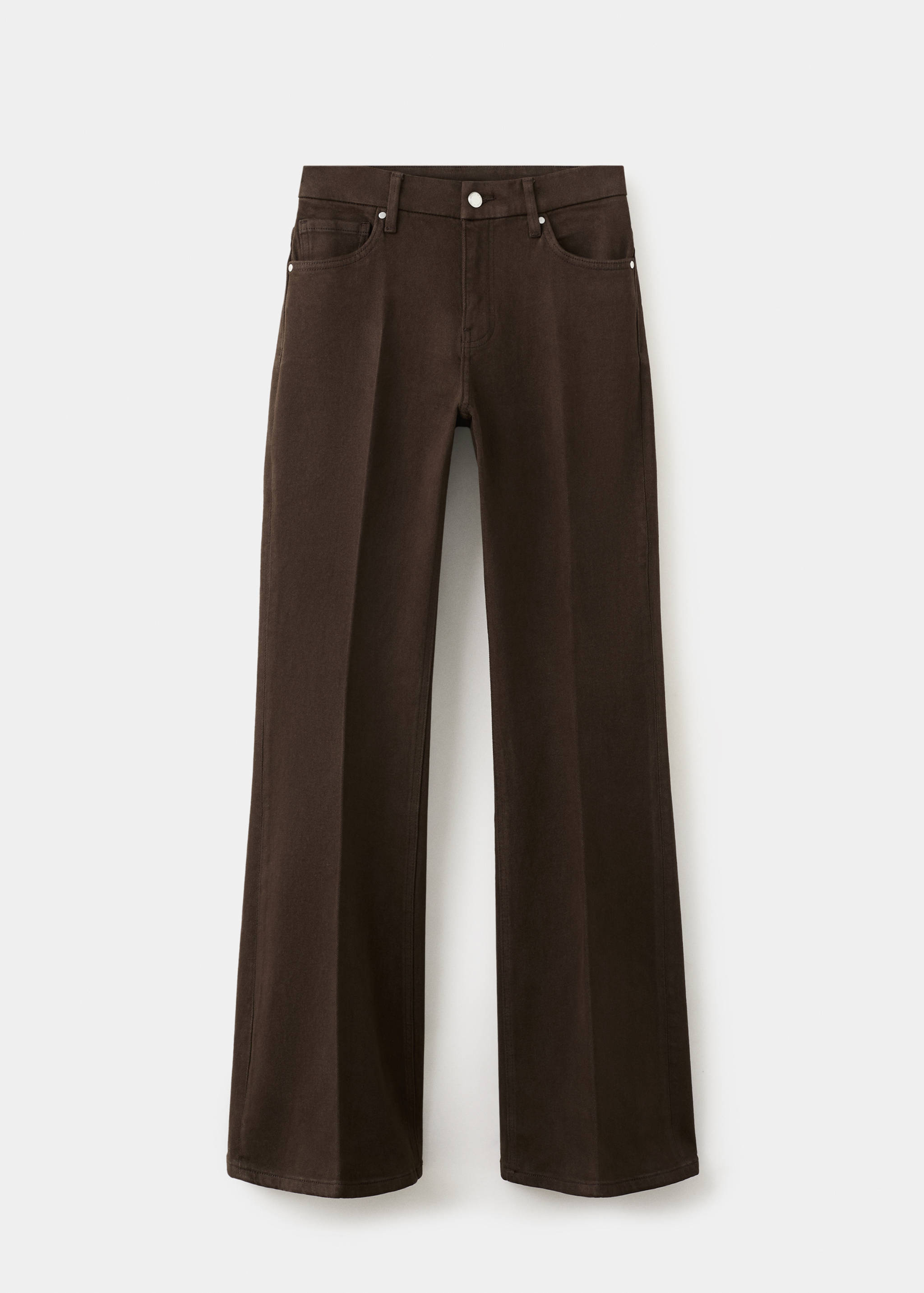 Violet flared high-rise jeans - Article without model