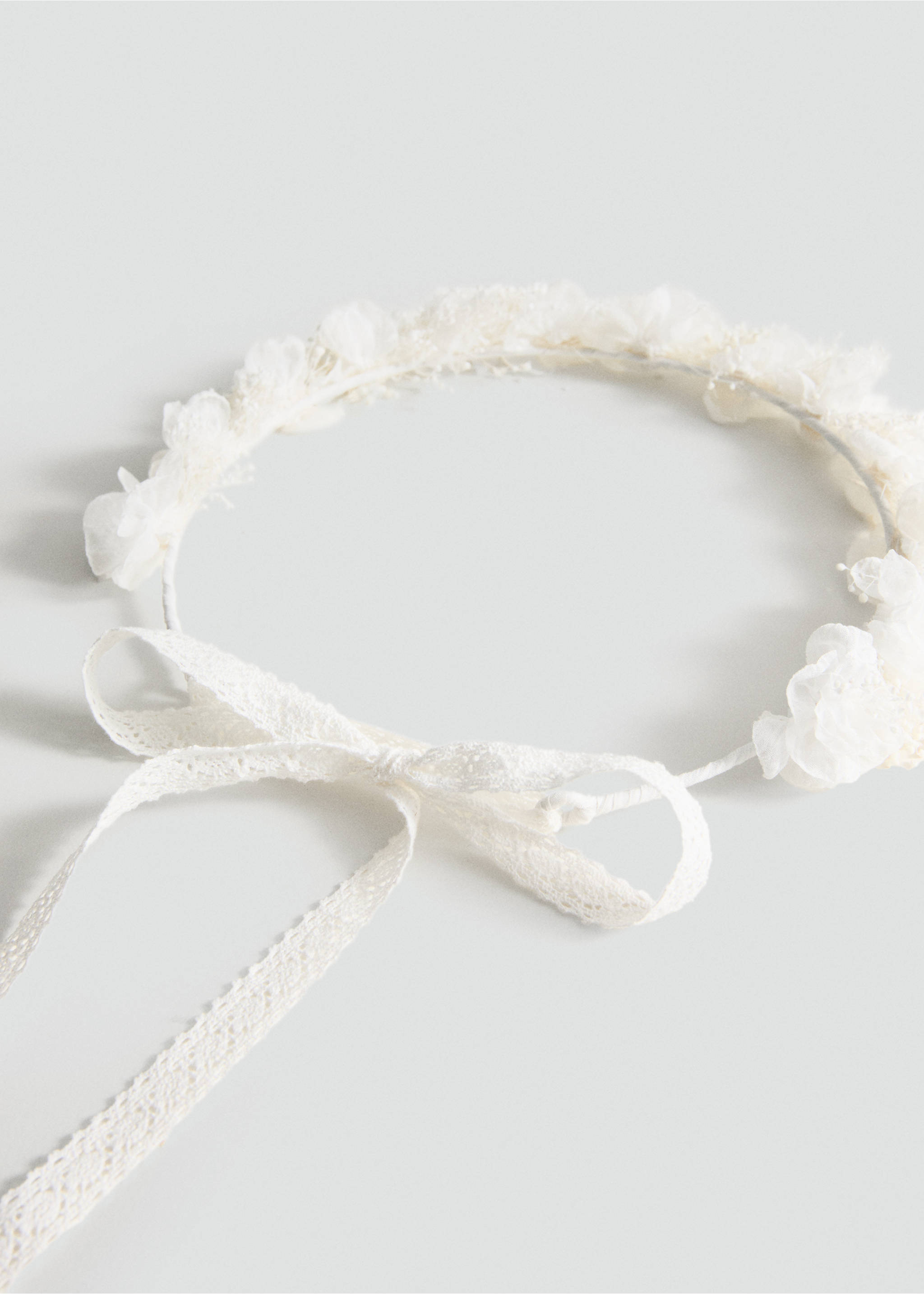 Обідок із квітами комбінованих кольорів - Детальніше про товар 1, Білий. Ref: 27033709-00.