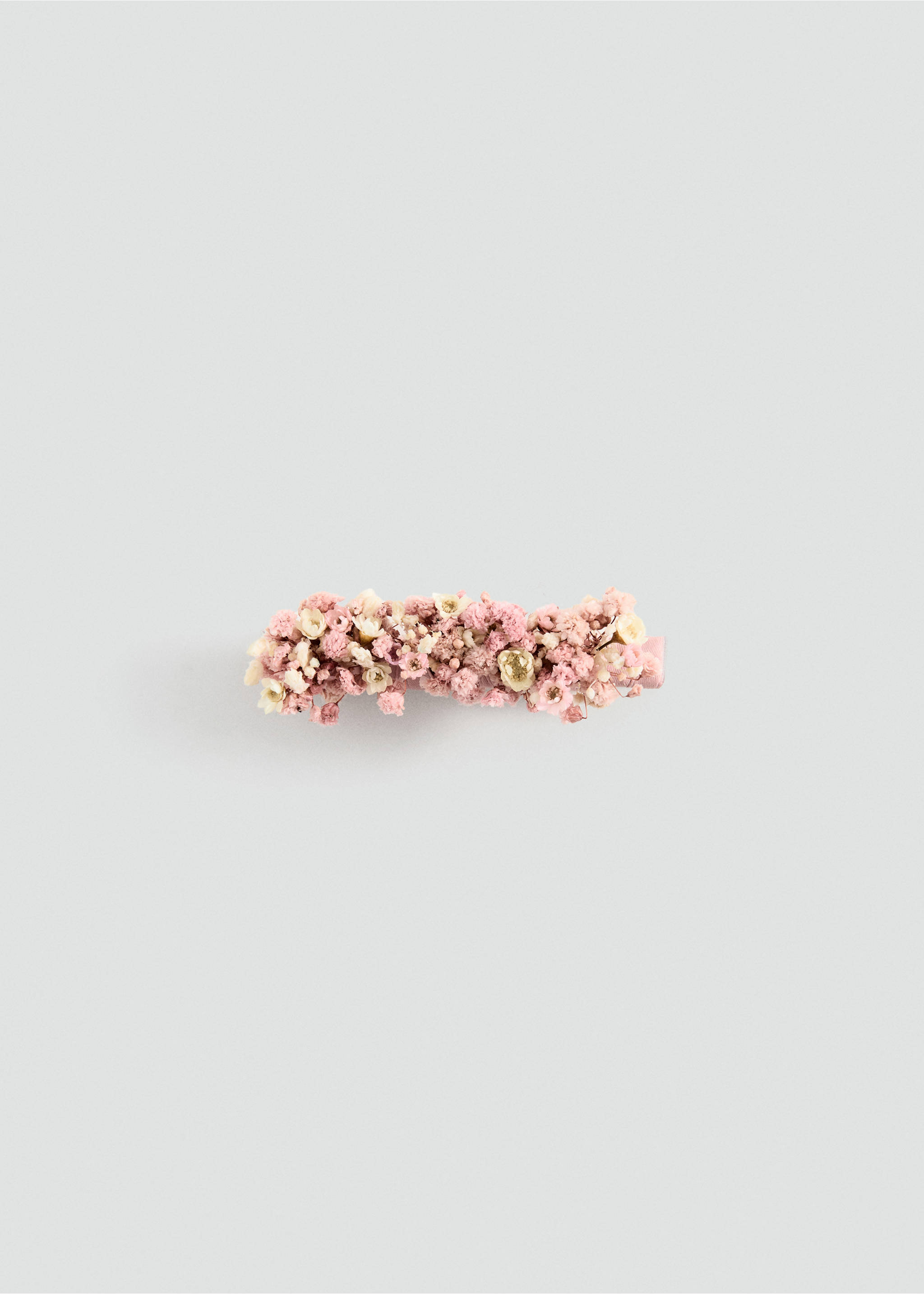 Preserved flower hair slide - Article without model, Pale Pink. Ref: 27033710-00.