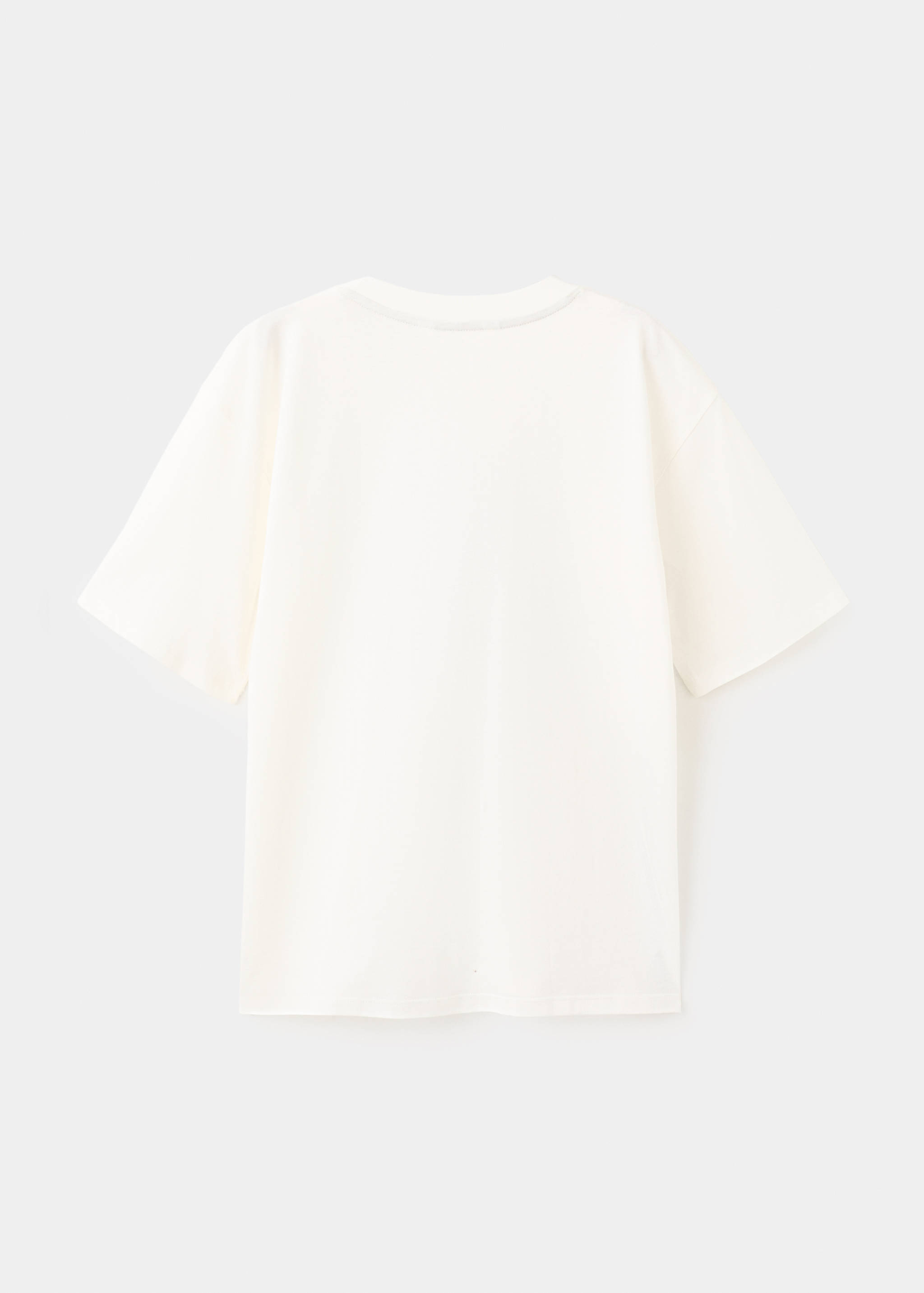 印花棉质混纺T恤 - null
